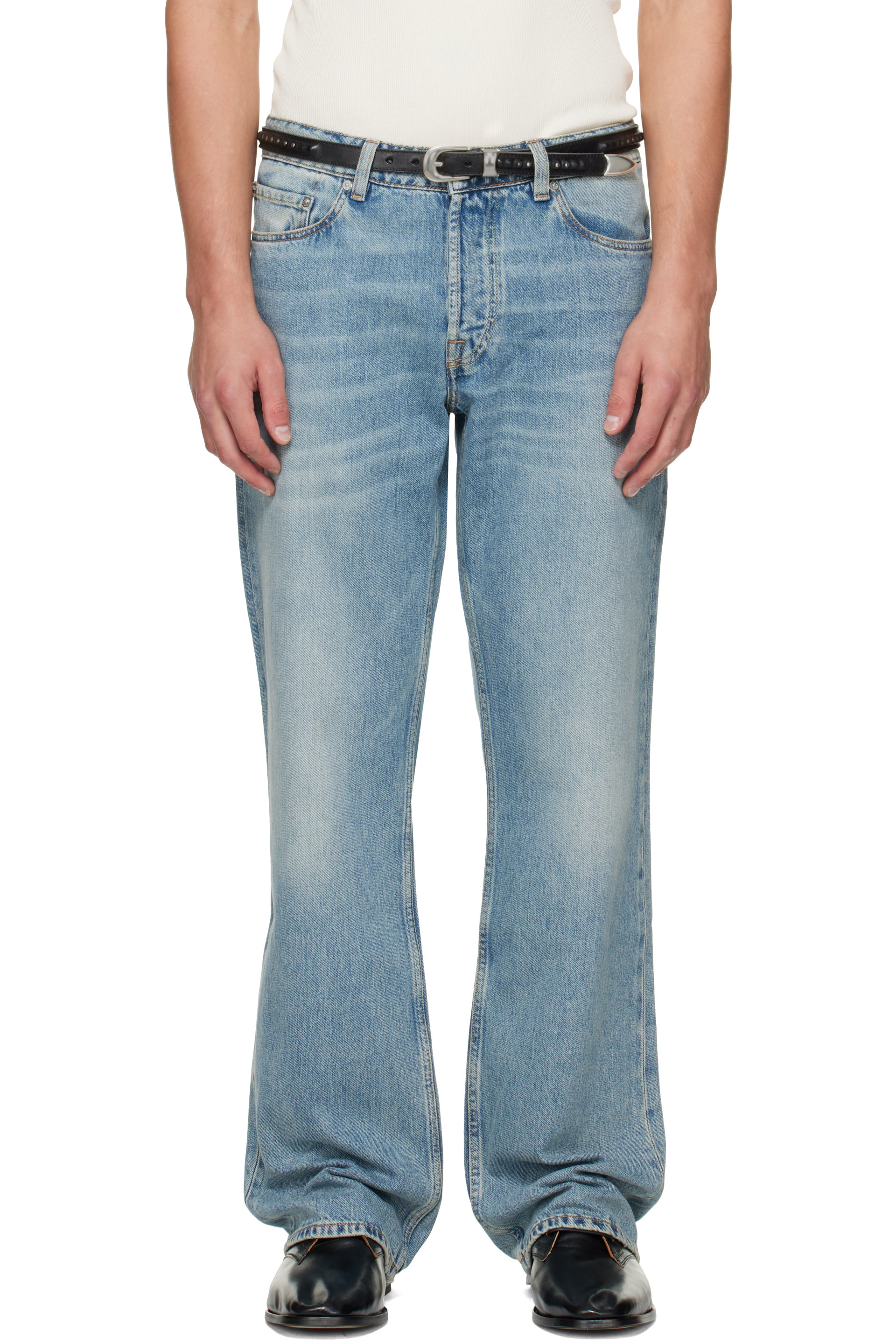 OUR LEGACY - Blue Slate Cut Jeans