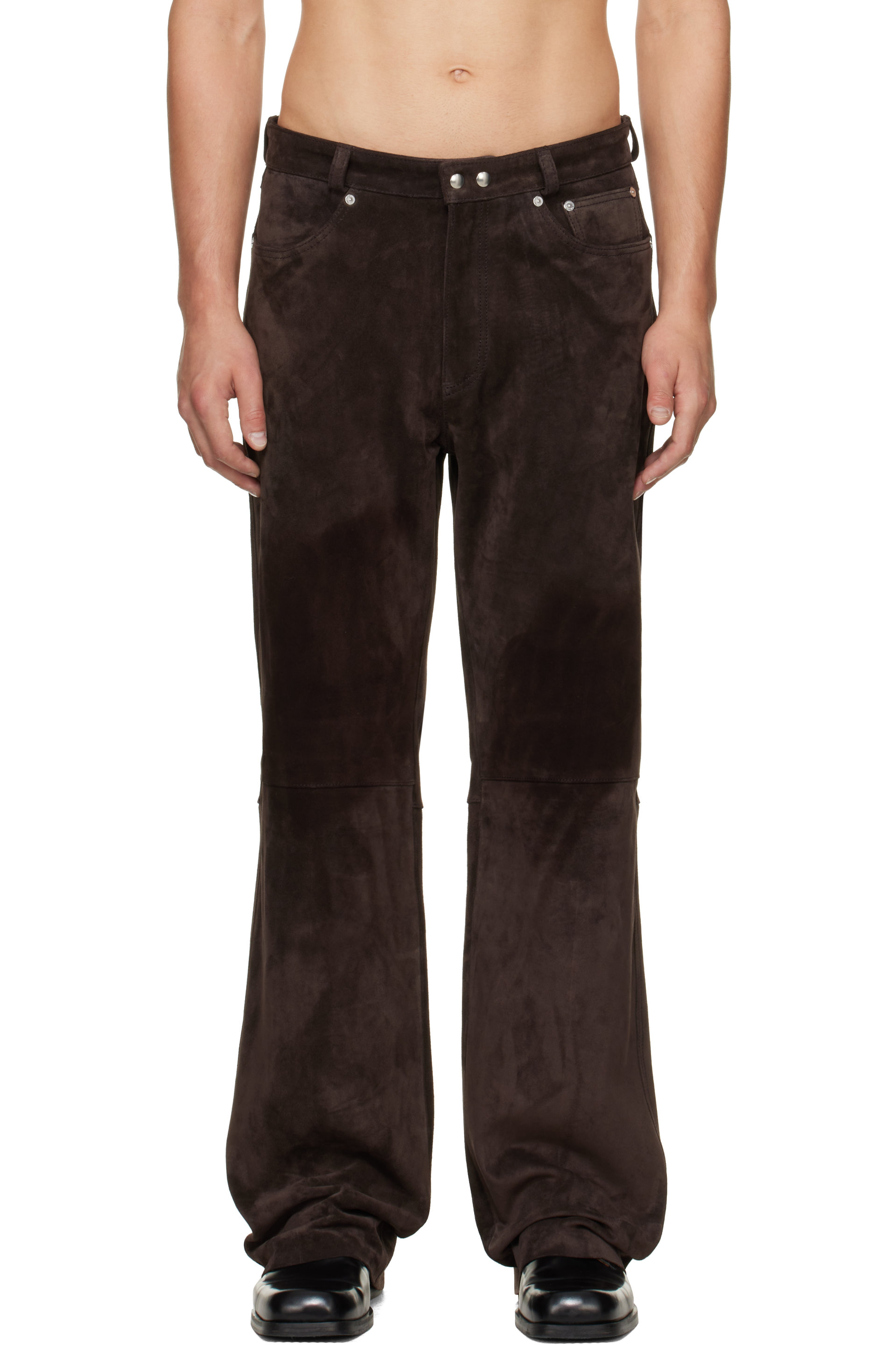OUR LEGACY - Brown Carlson Cut Leather Pants