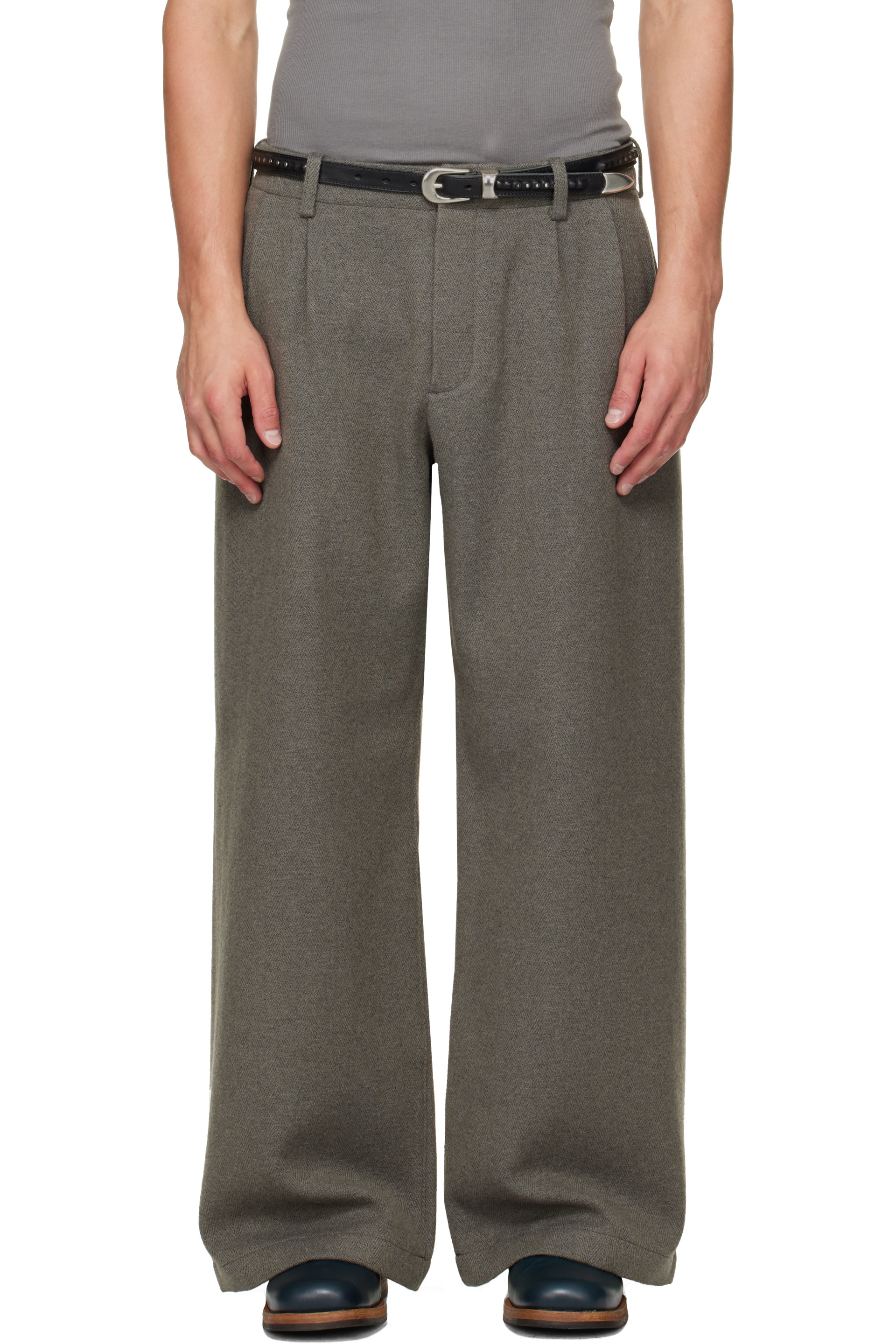 OUR LEGACY - Gray Bridge Chino Trousers