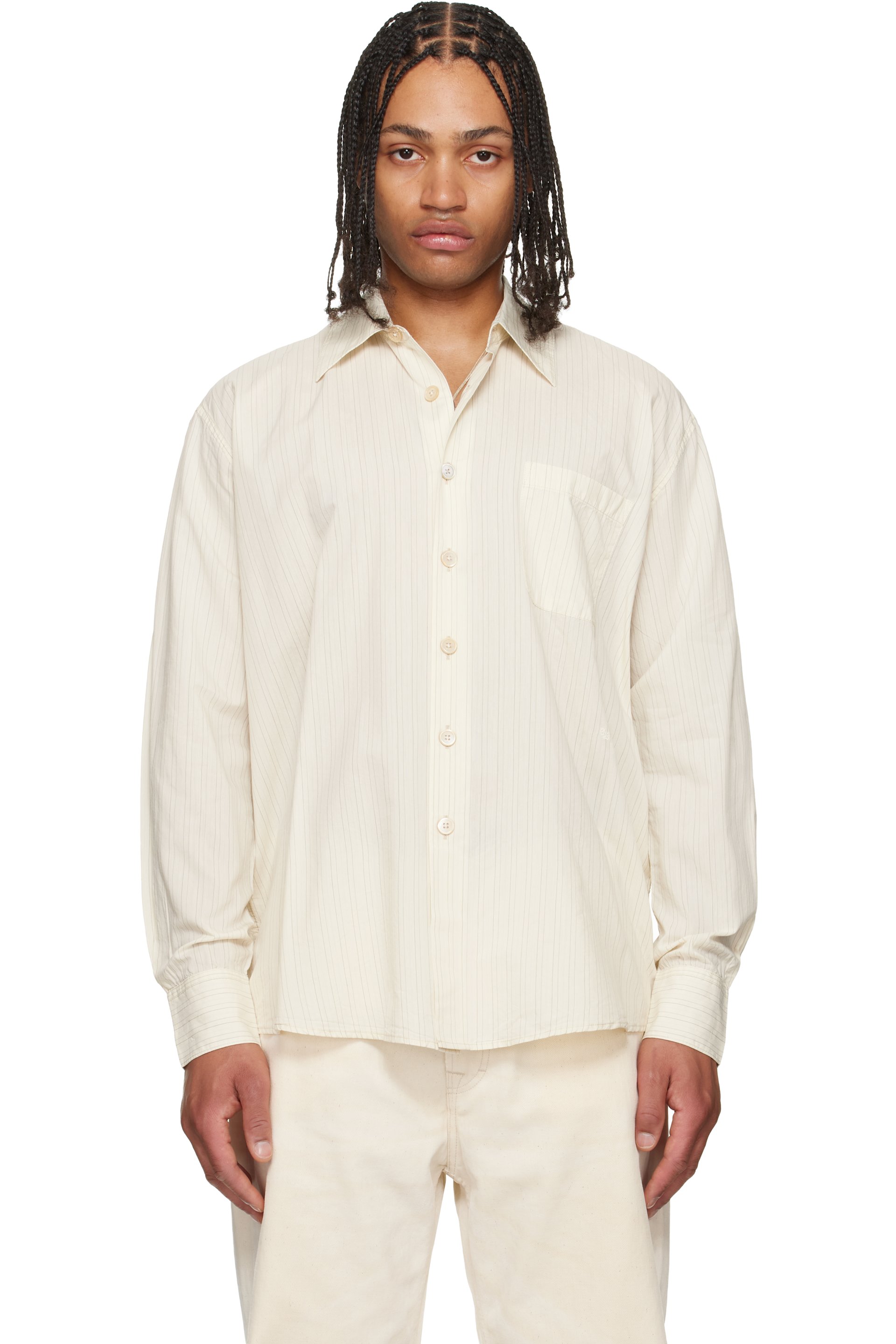 OUR LEGACY - Chemise Above blanc cassé