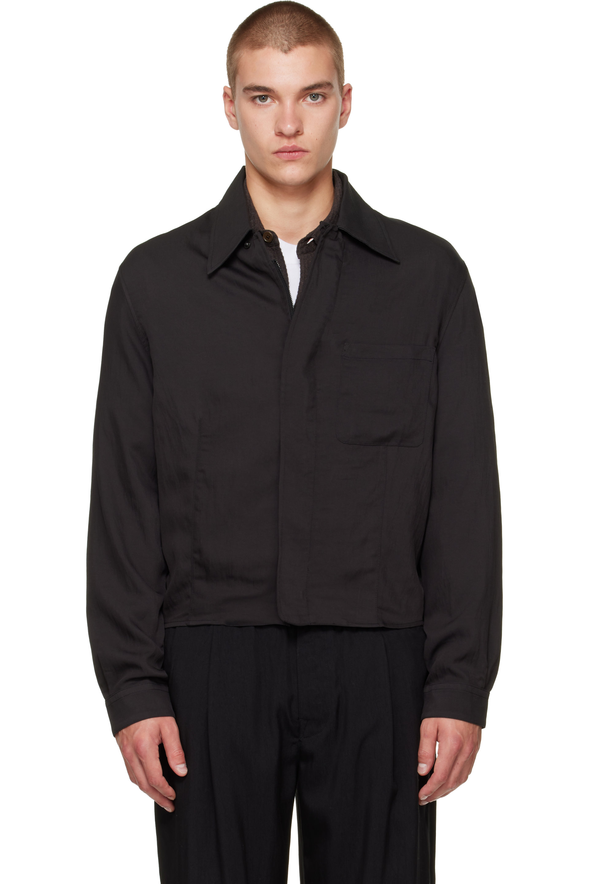 OUR LEGACY - Surchemise Sift noir à glissière