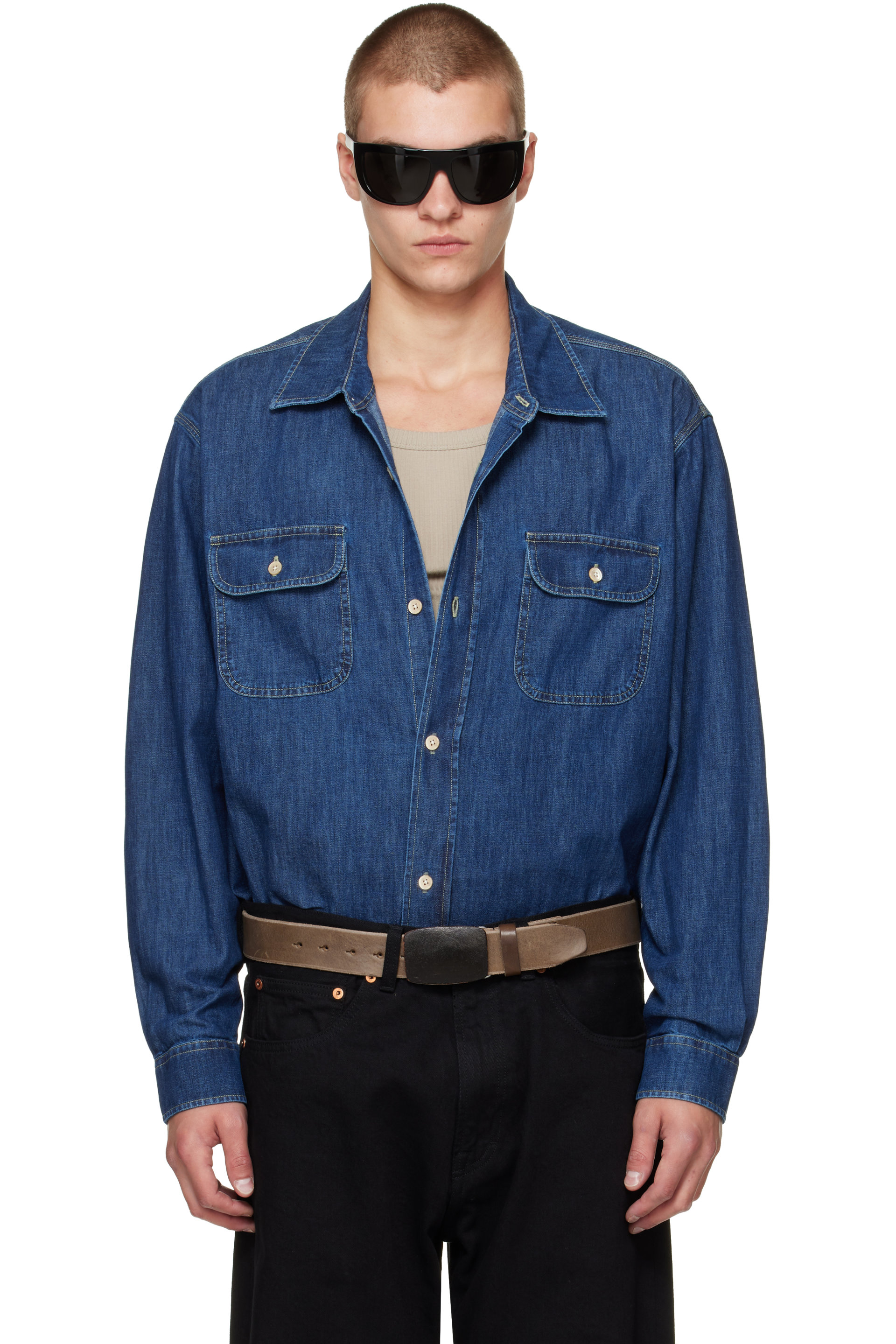OUR LEGACY - Blue Denim Country Shirt