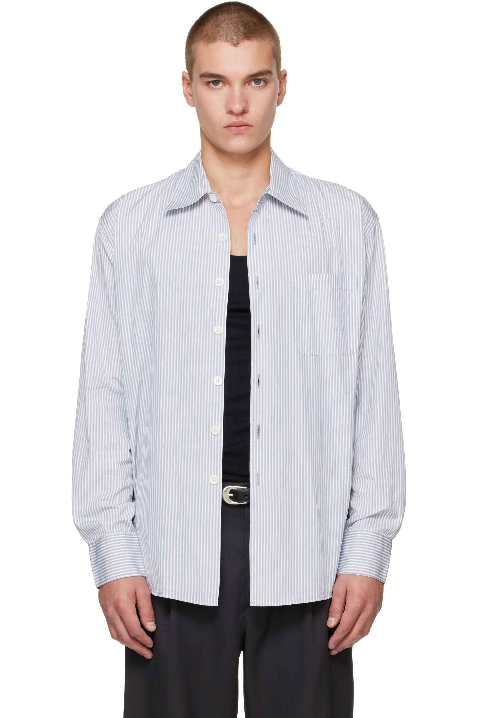 OUR LEGACY - Chemise Above bleue