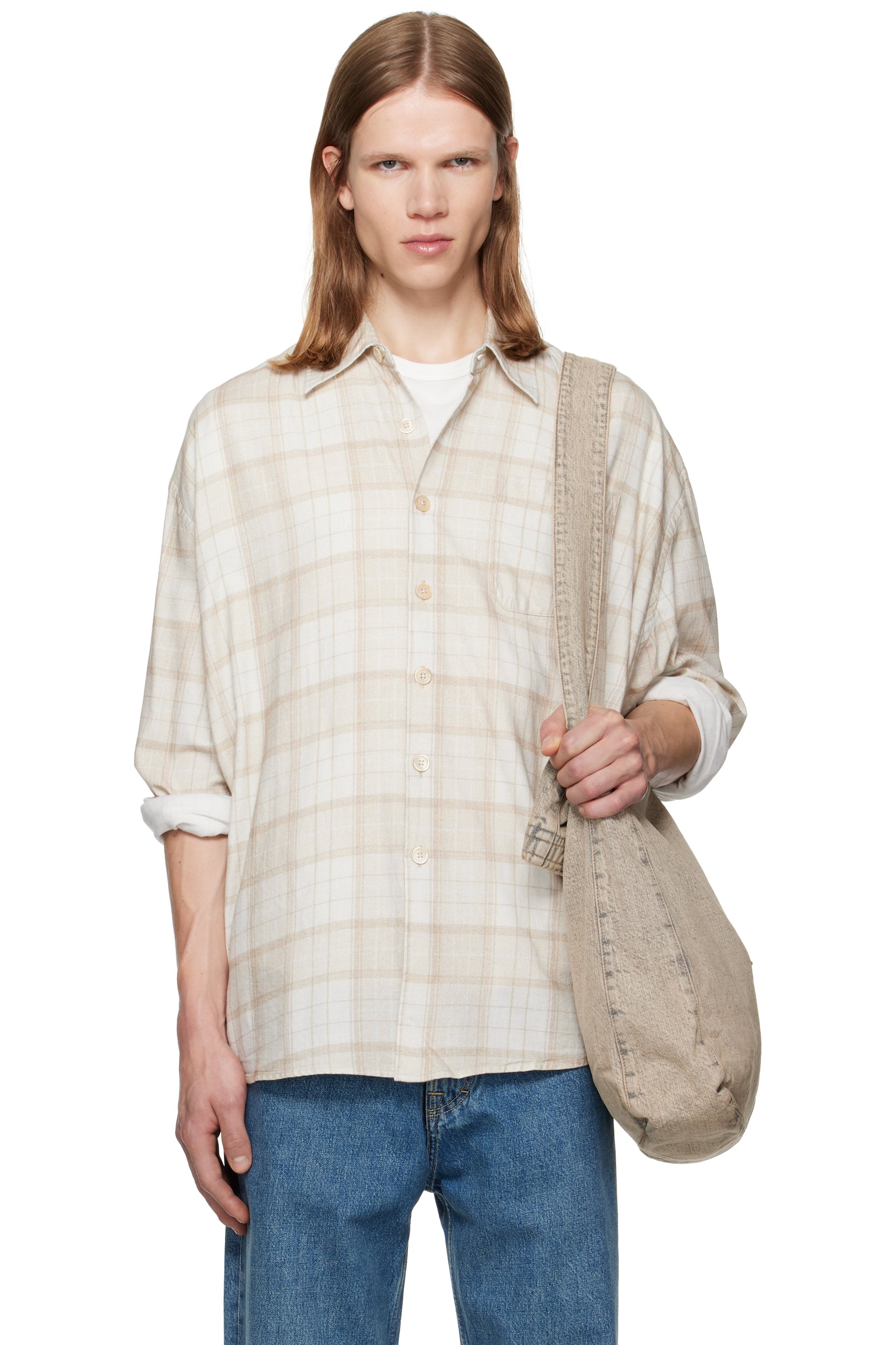OUR LEGACY - Beige Borrowed Shirt