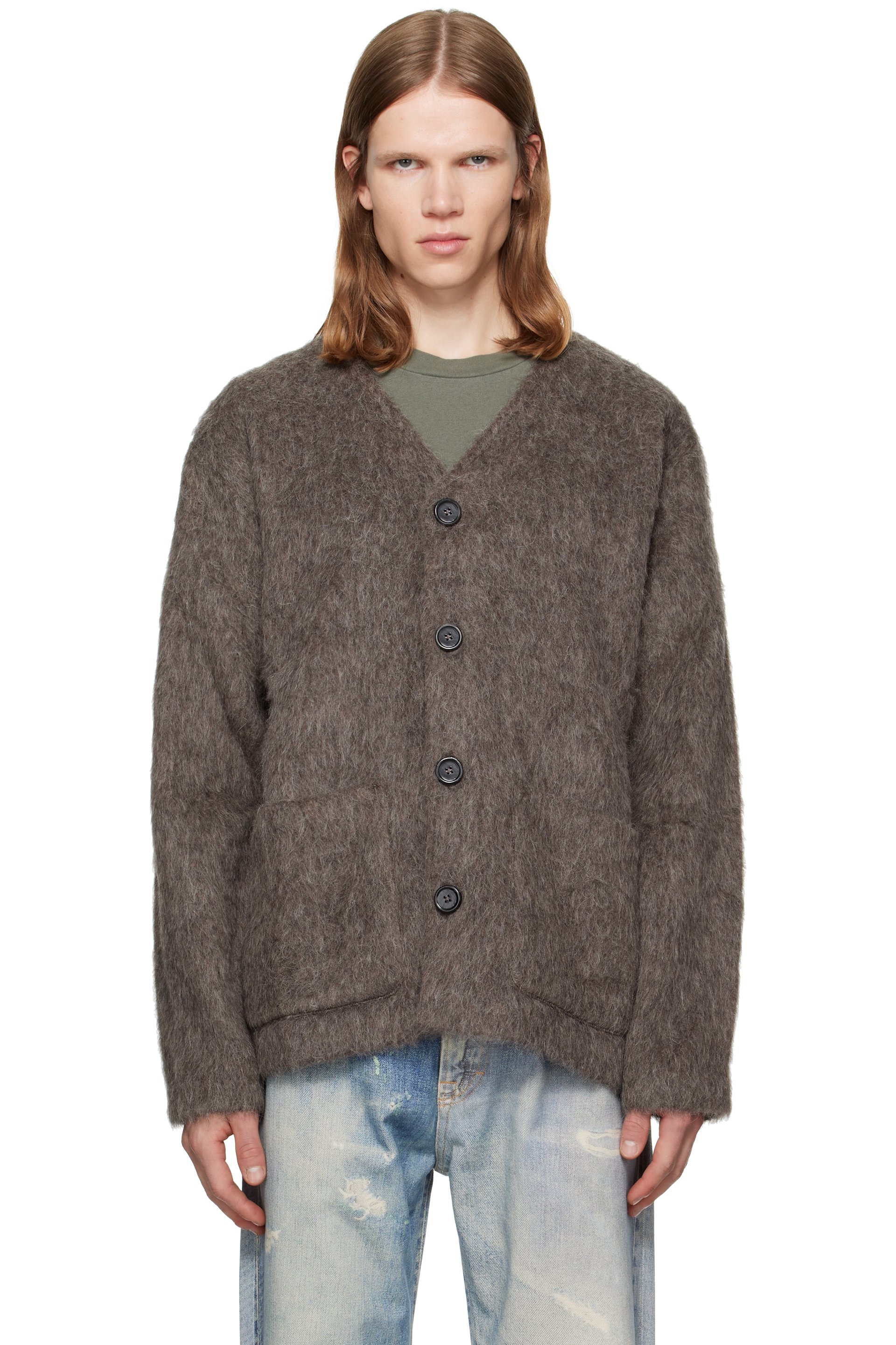 OUR LEGACY - Taupe Wool Cardigan