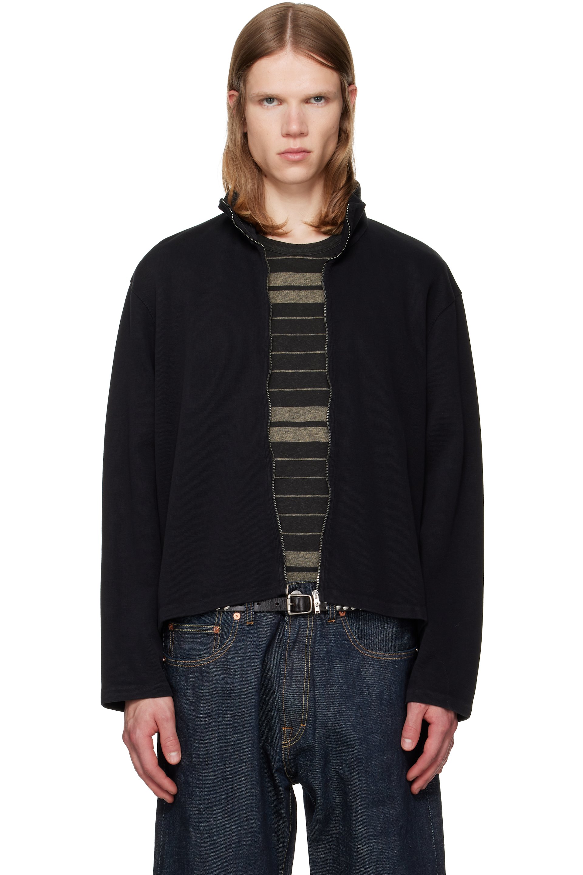 OUR LEGACY - Black Shrunken Fullzip Track Jacket