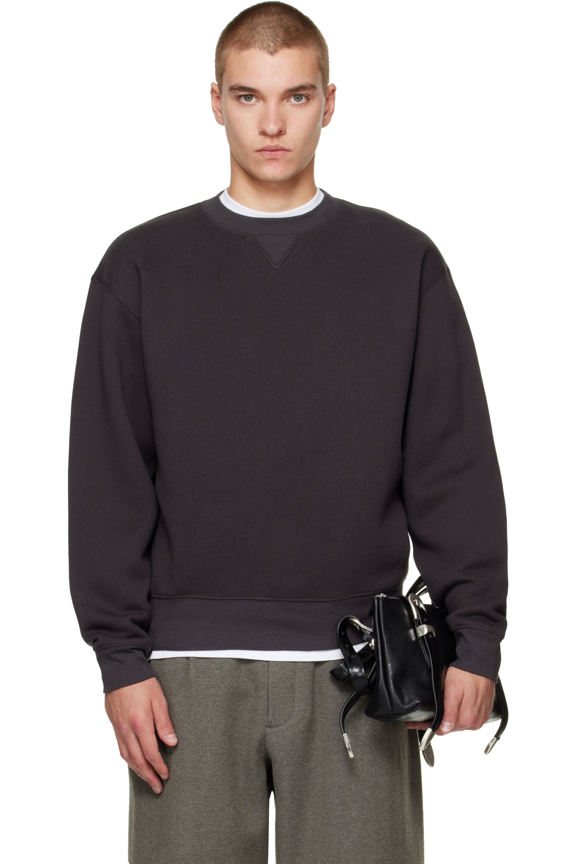 OUR LEGACY - Pull molletonné Perfect gris
