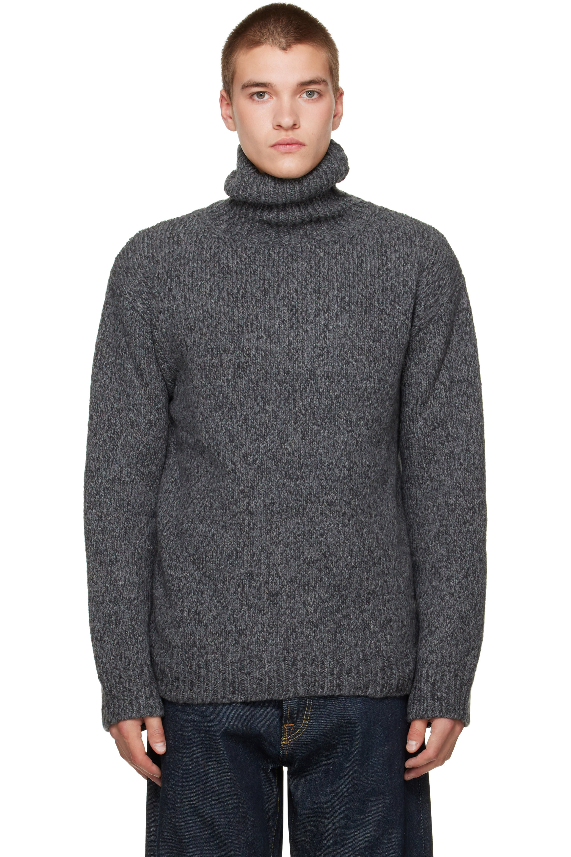 OUR LEGACY - Gray Popover Turtleneck