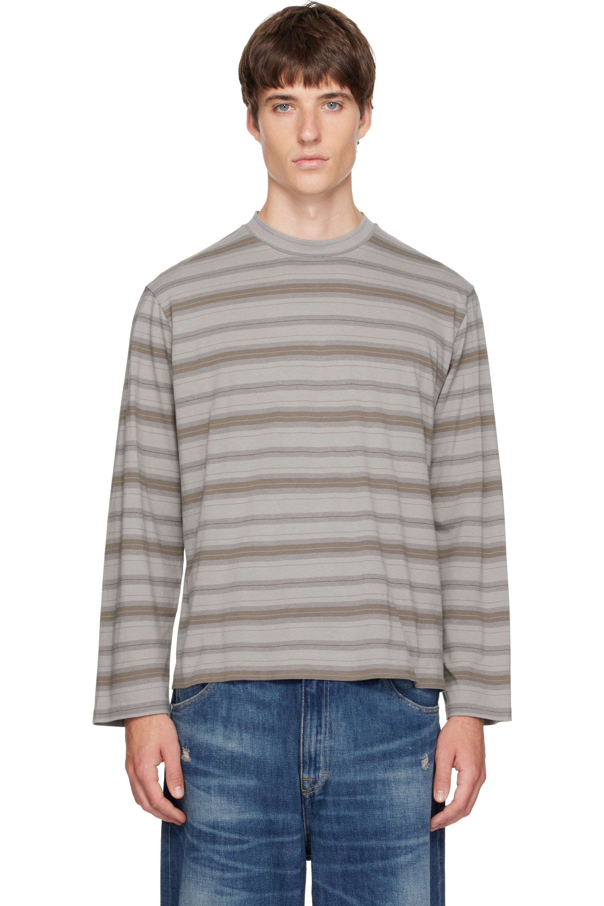 OUR LEGACY - Gray Box Longsleeve T-shirt