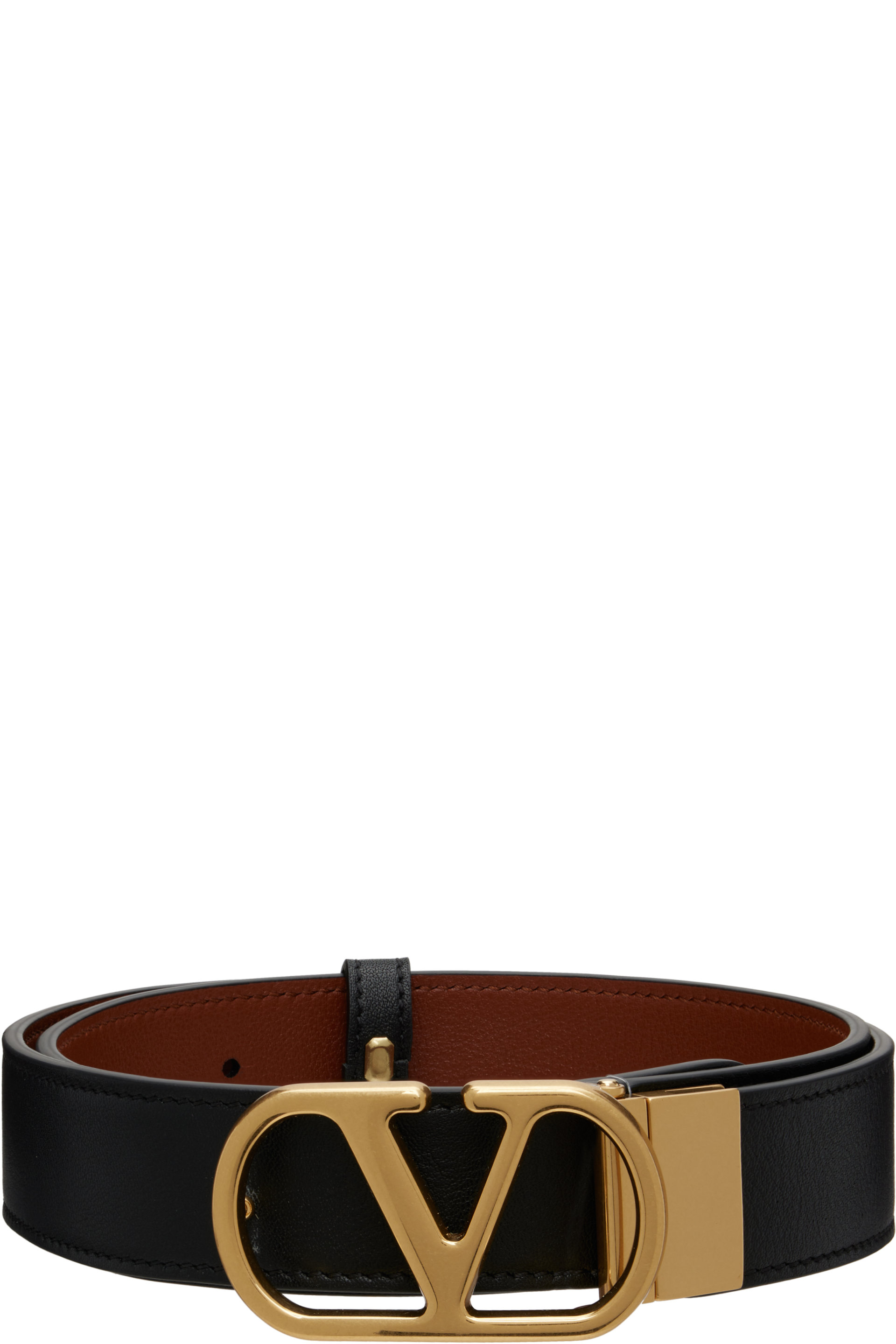 Valentino Garavani - Black VLogo Signature Reversible Belt