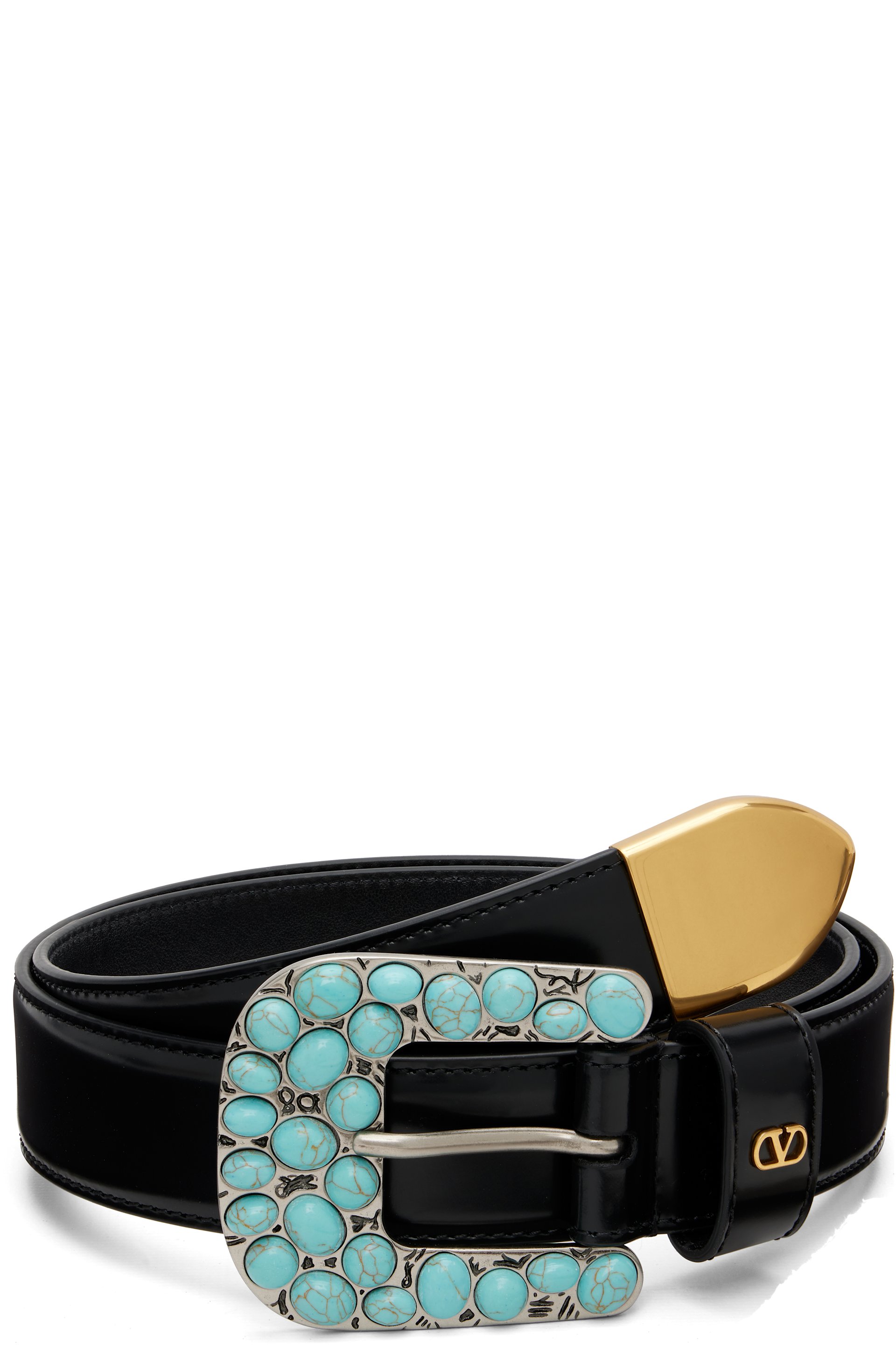 Valentino Garavani - Black VLogo Signature Brushed Calfskin Belt