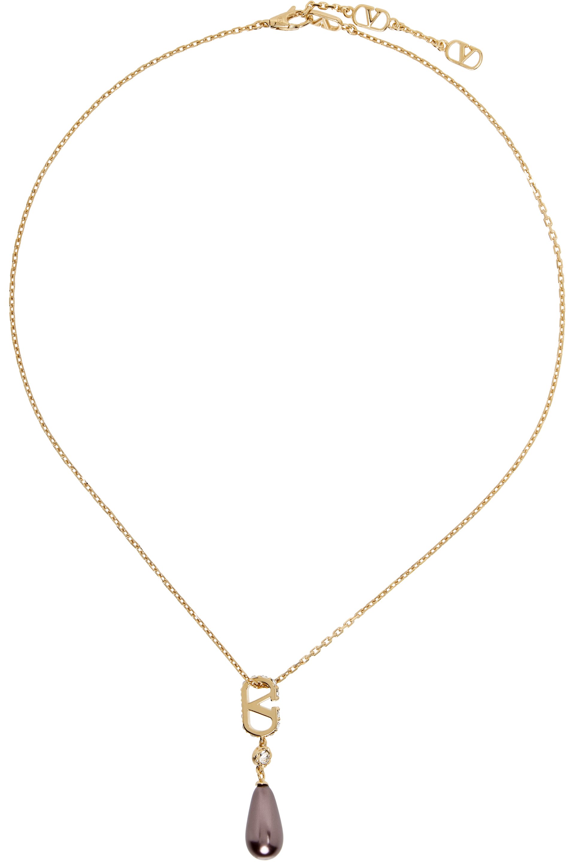 Valentino Garavani - VLogo Signature Swarovski Crystals & Glass Drops Necklace