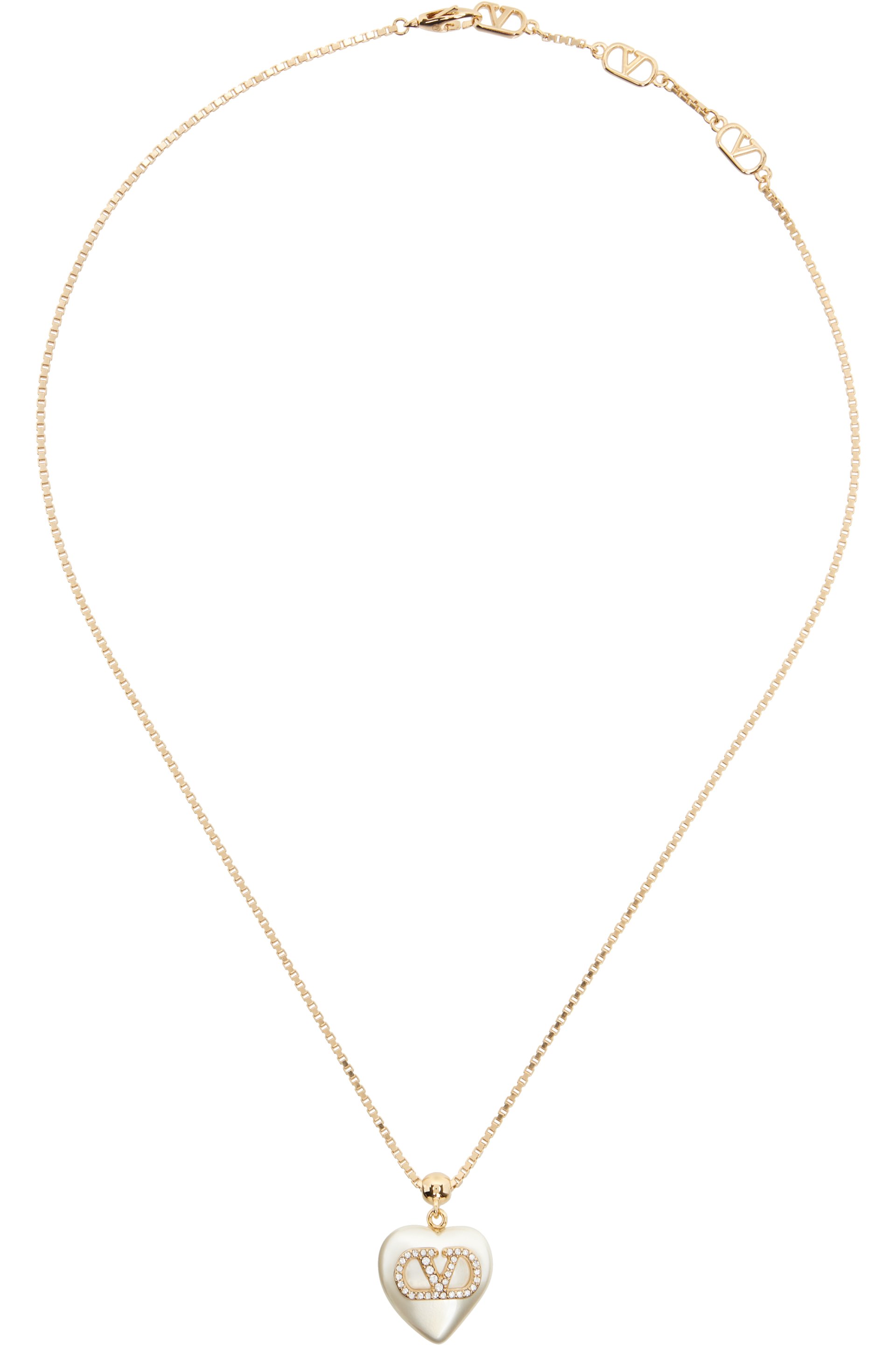 Valentino Garavani - VLogo Signature Faux-Pearl Necklace