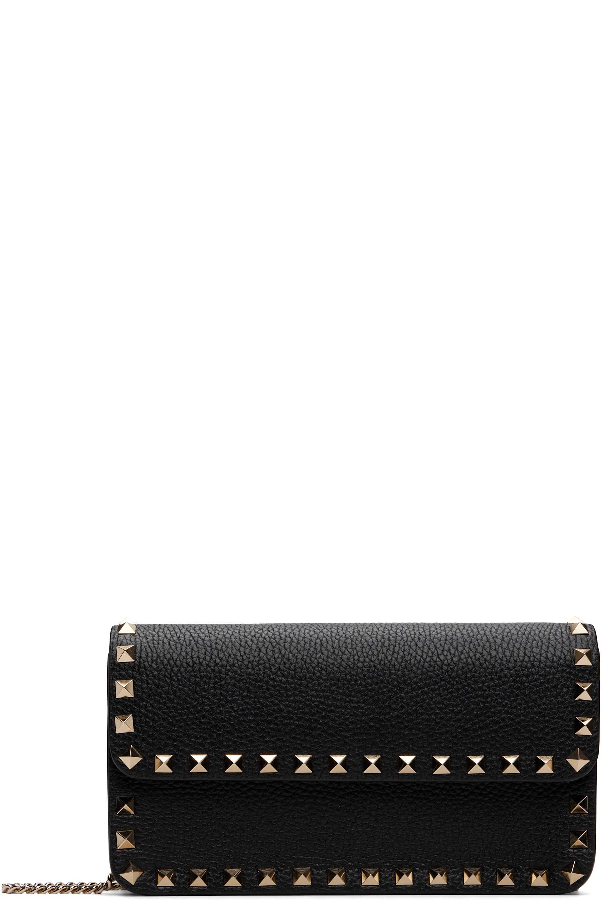 Valentino Garavani - Sac noir en cuir à clous Rockstud