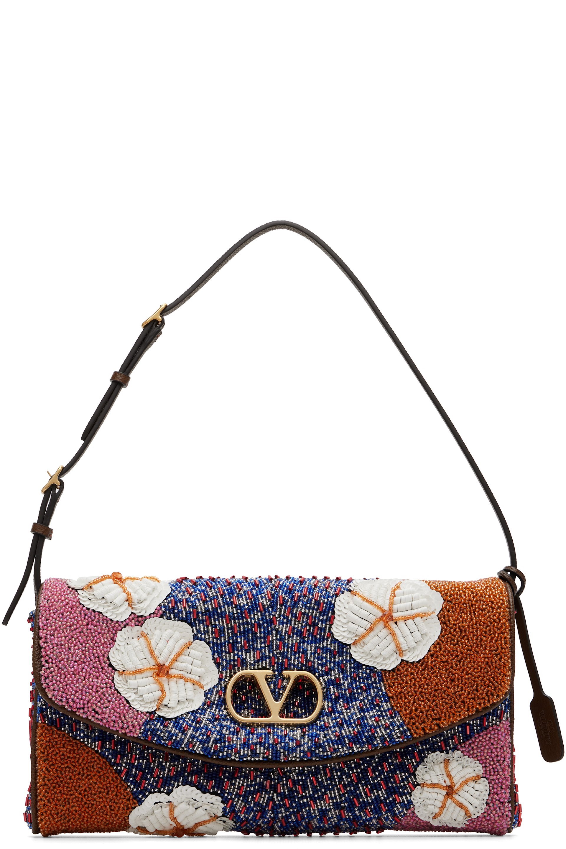 Valentino Garavani - Multicolor Devain Small Embroidered Shoulder Bag