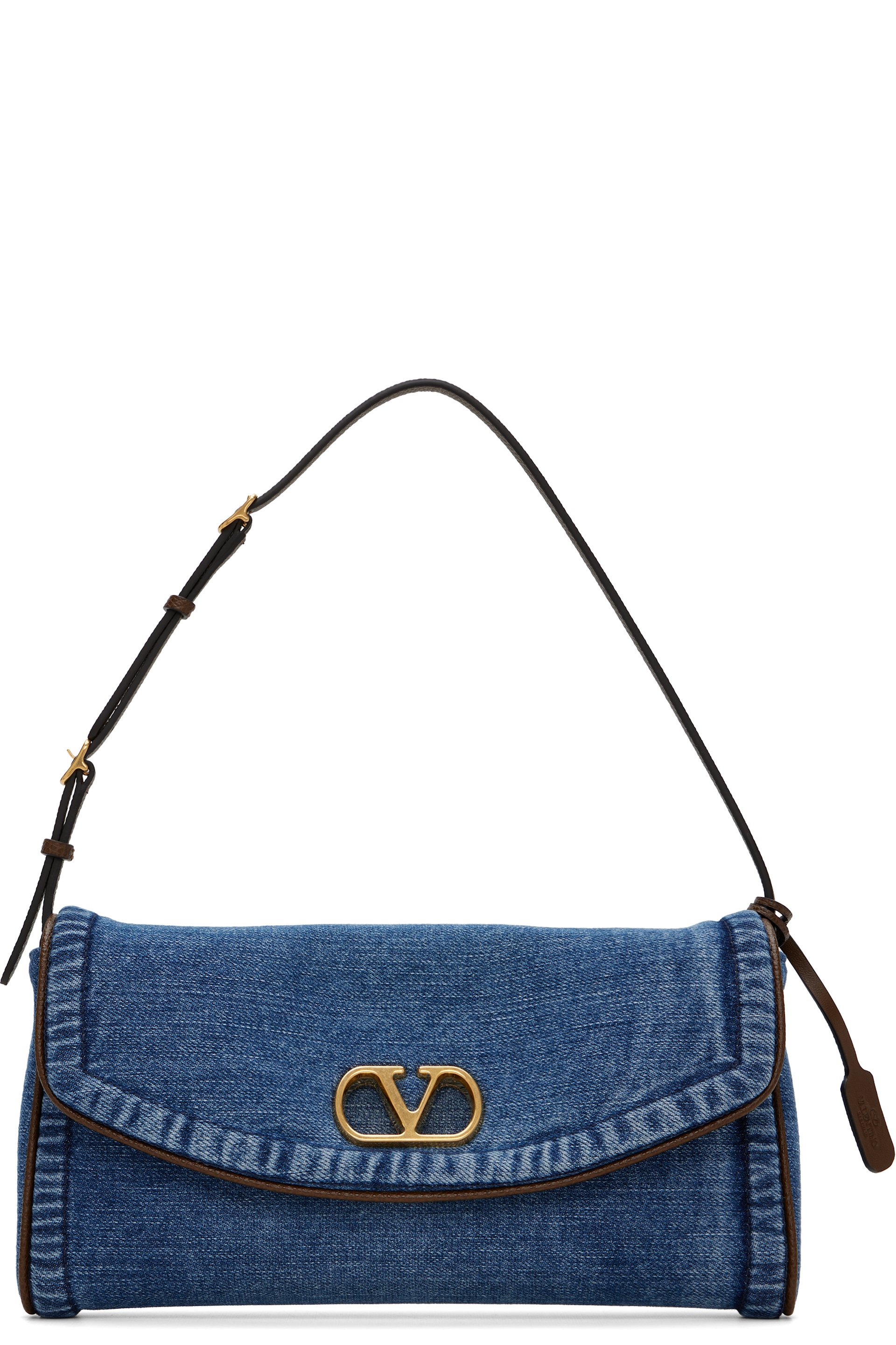 Valentino Garavani - Blue Devain Small Denim Shoulder Bag