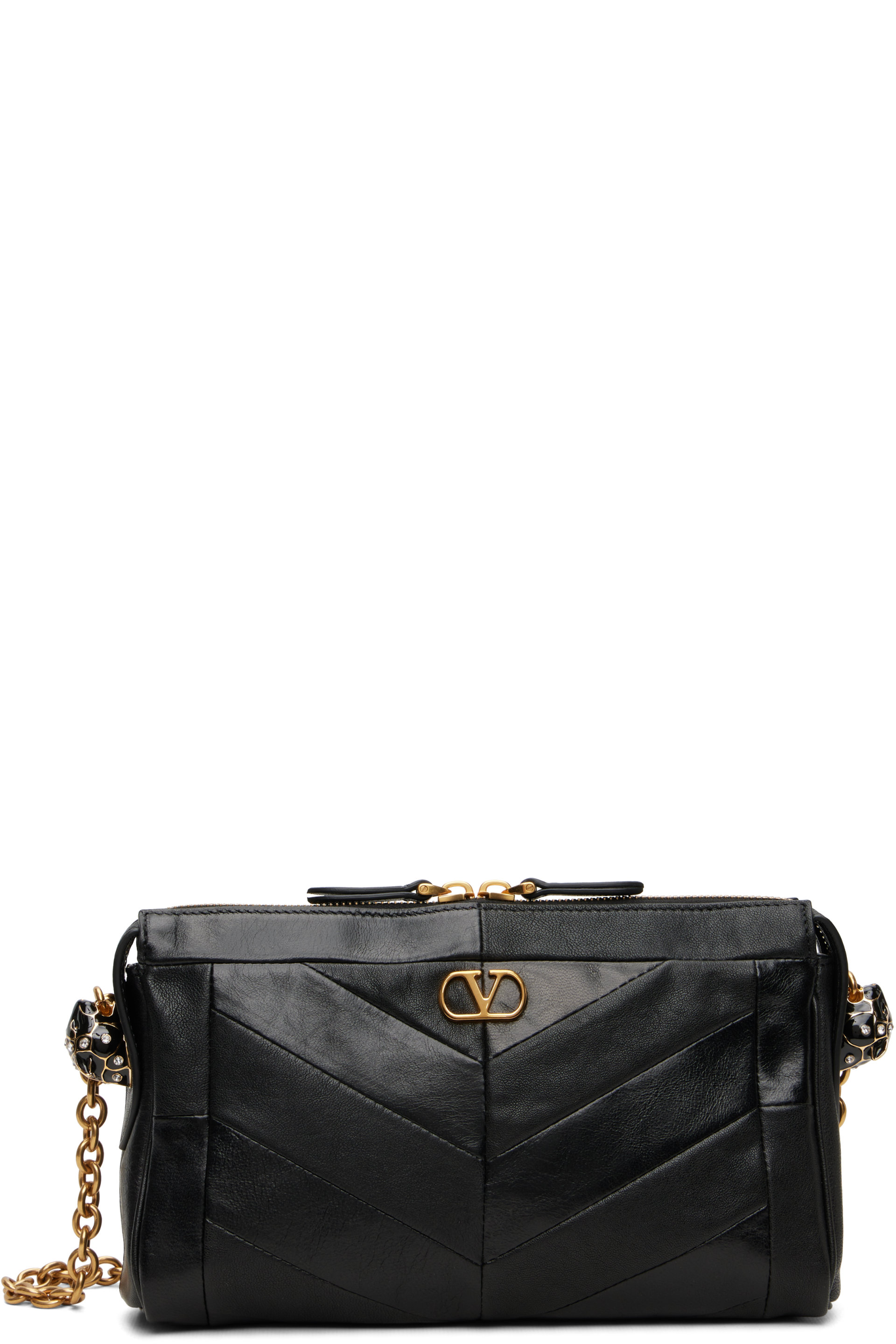 Valentino Garavani - Black Panthea Small Shoulder Bag