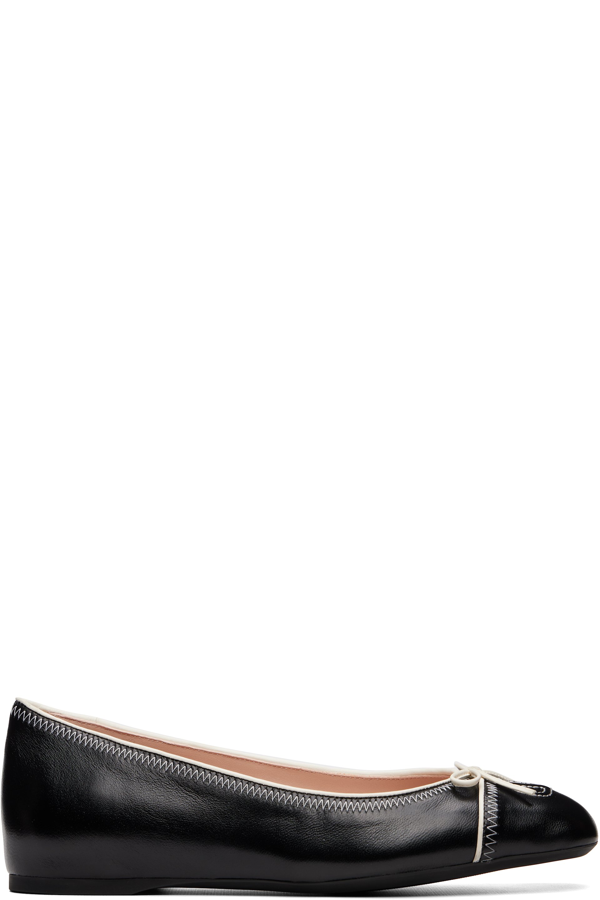 Valentino Garavani - Ballerines noires à logo en V