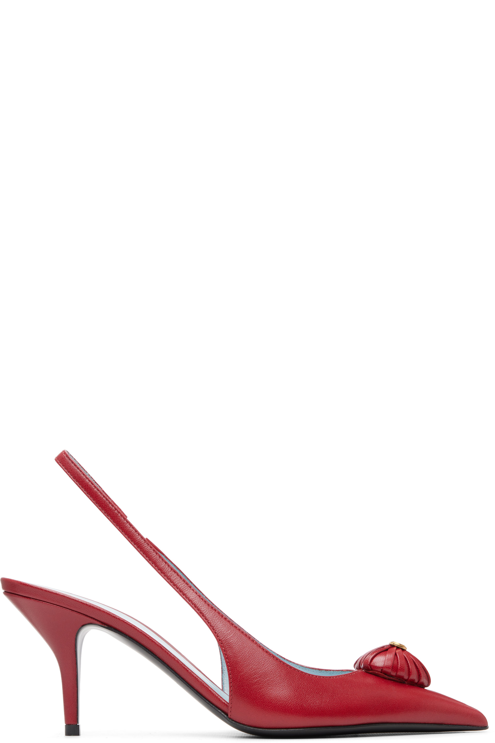 Valentino Garavani - Red Coeur Royal Slingback Heels