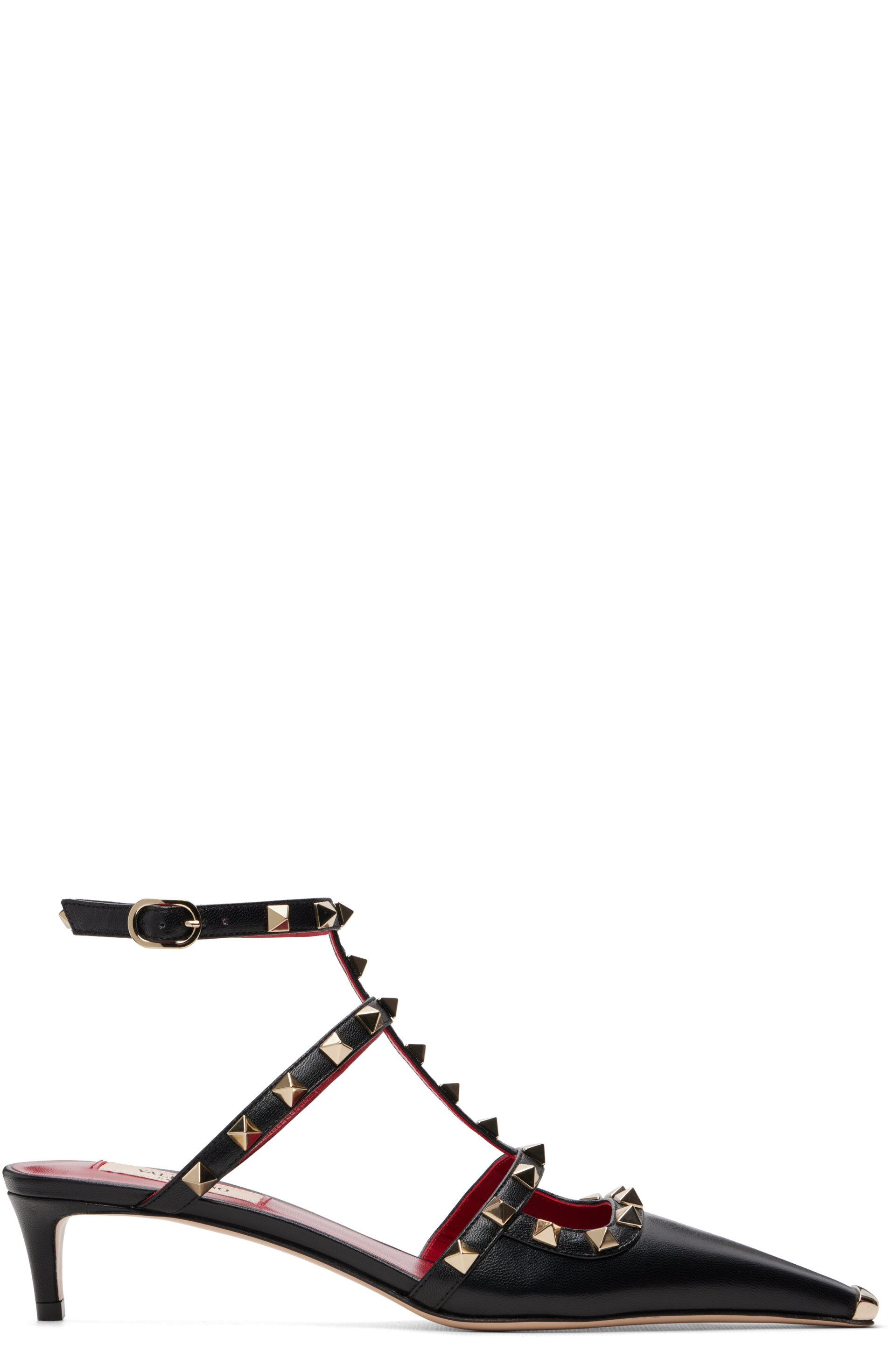 Valentino Garavani - Black Rockstud Court 40mm Heels