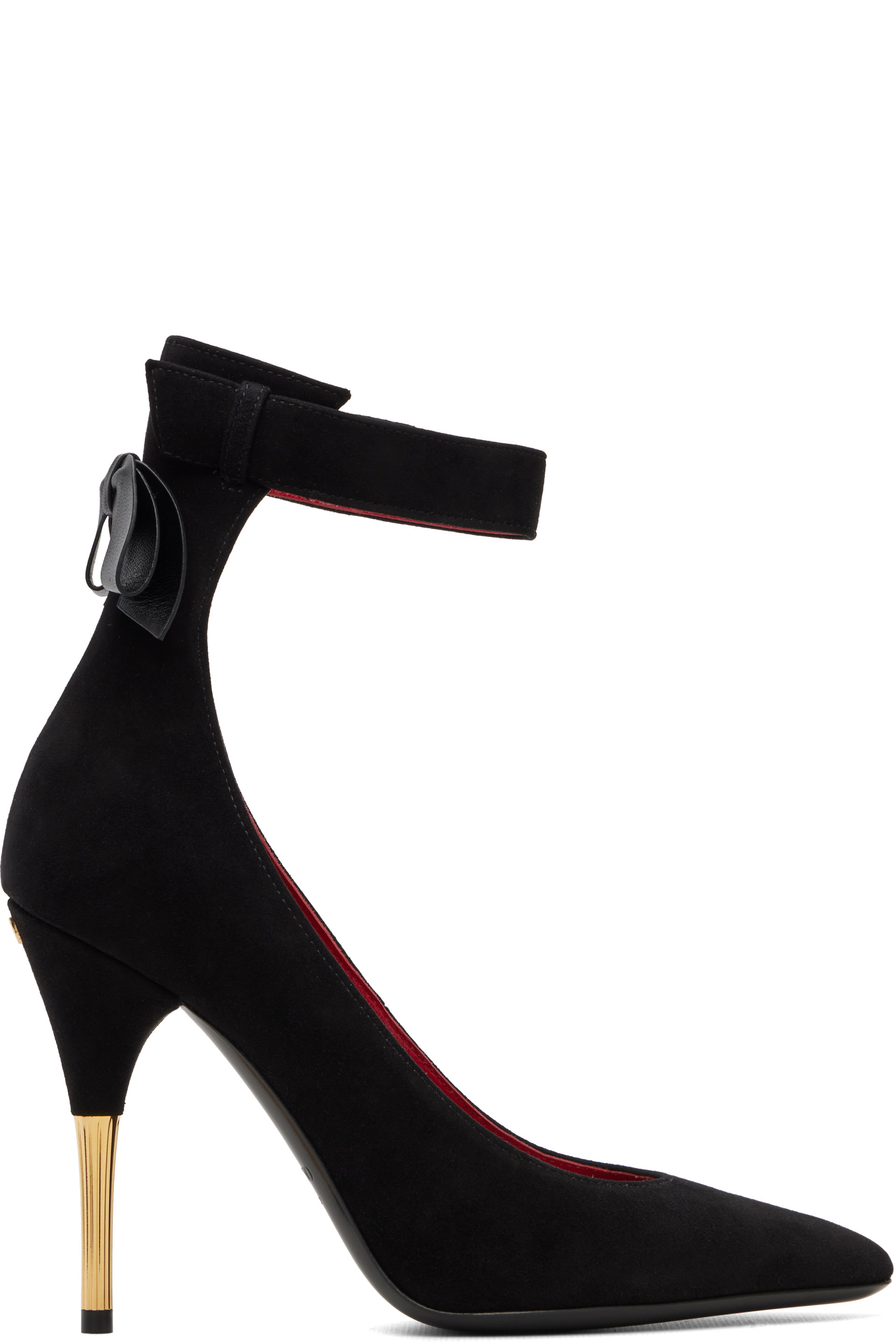 Valentino Garavani - Black Fatale Suede 105mm Heels
