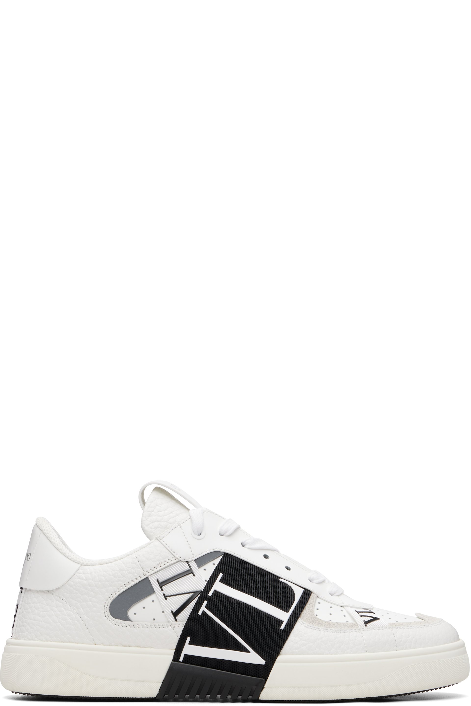 Valentino Garavani - White Low-Top Calfskin VL7N Sneakers