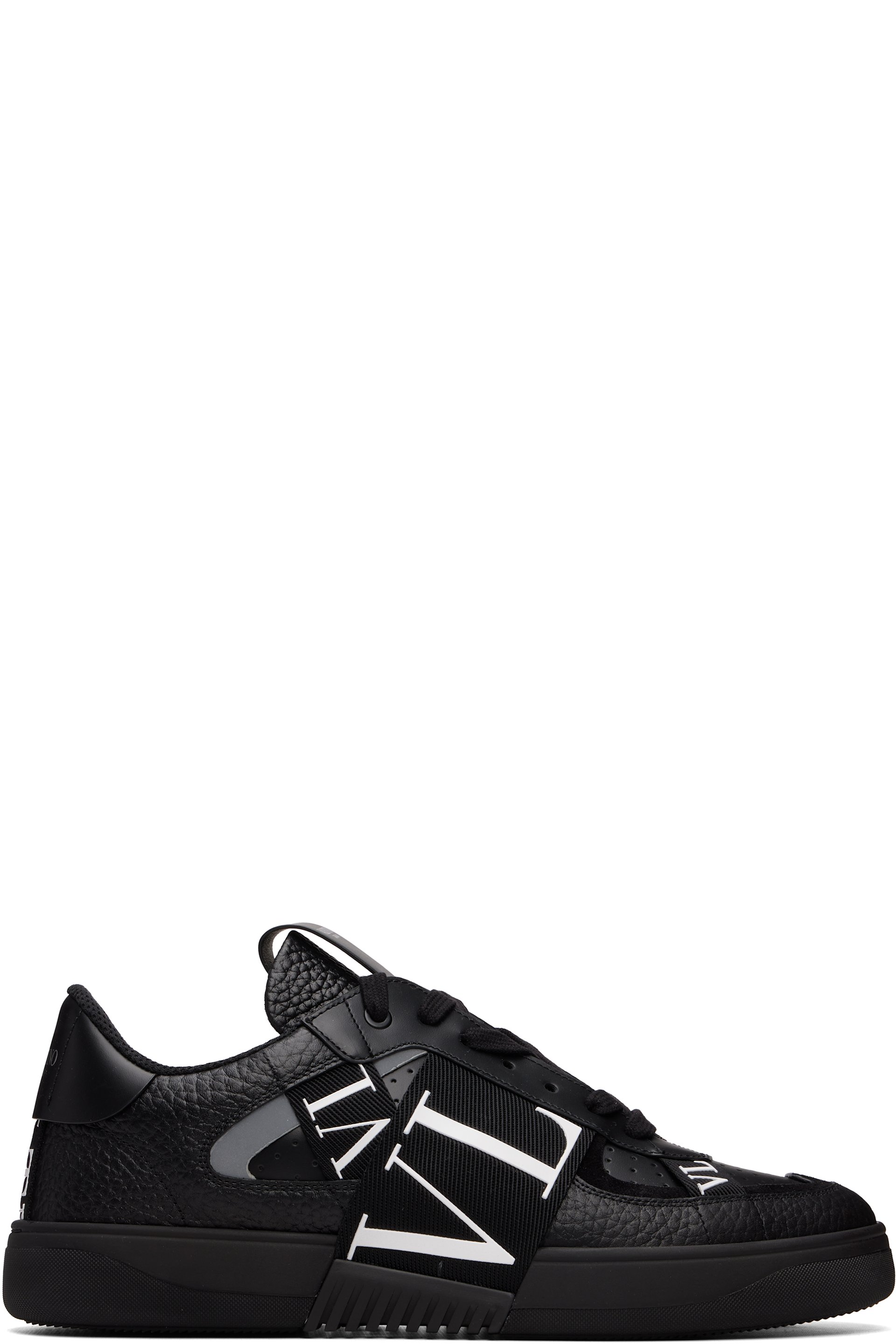 Valentino Garavani - Black Low-Top Calfskin VL7N Sneakers