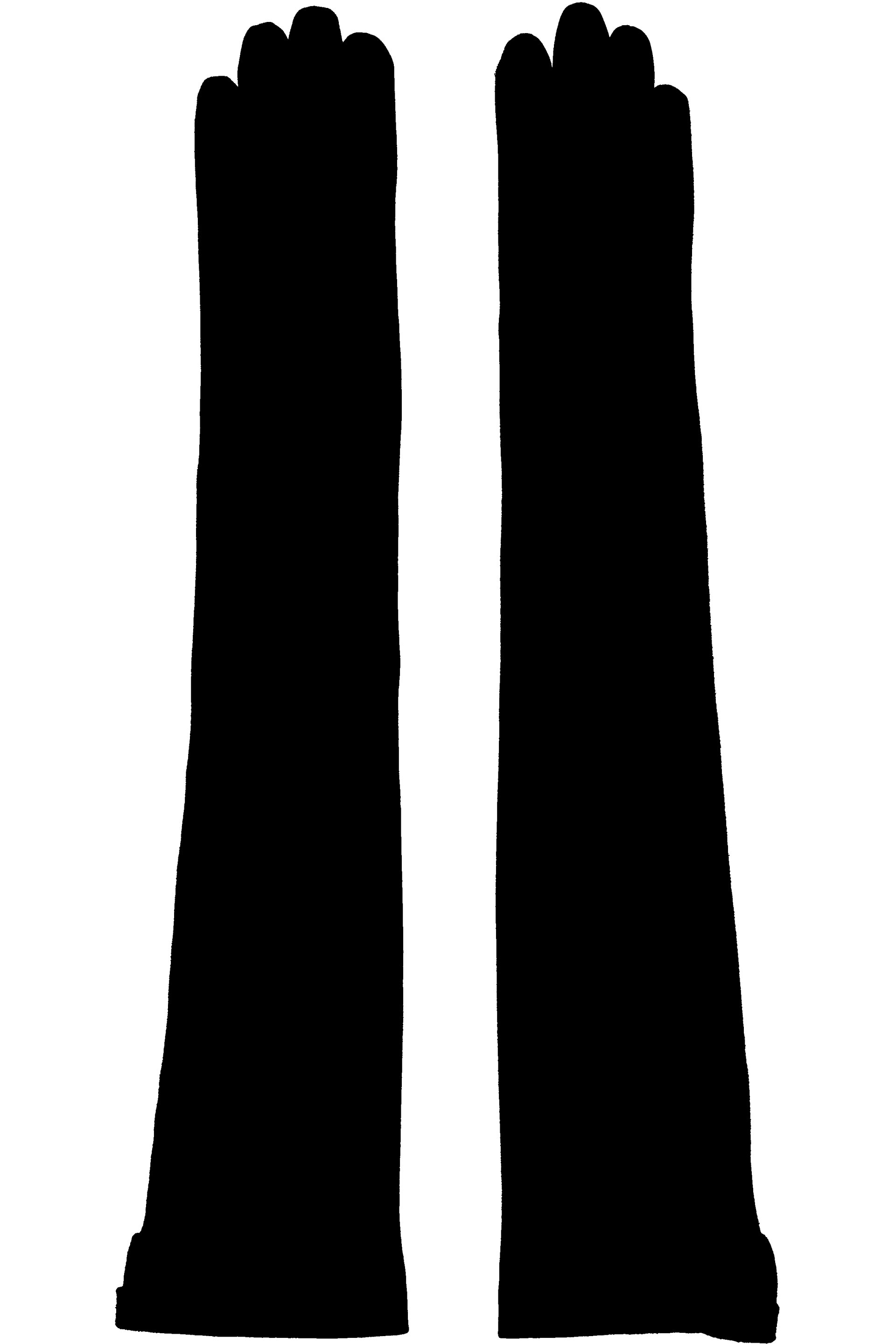 Jean Paul Gaultier - Black Long Leather Suede Gloves