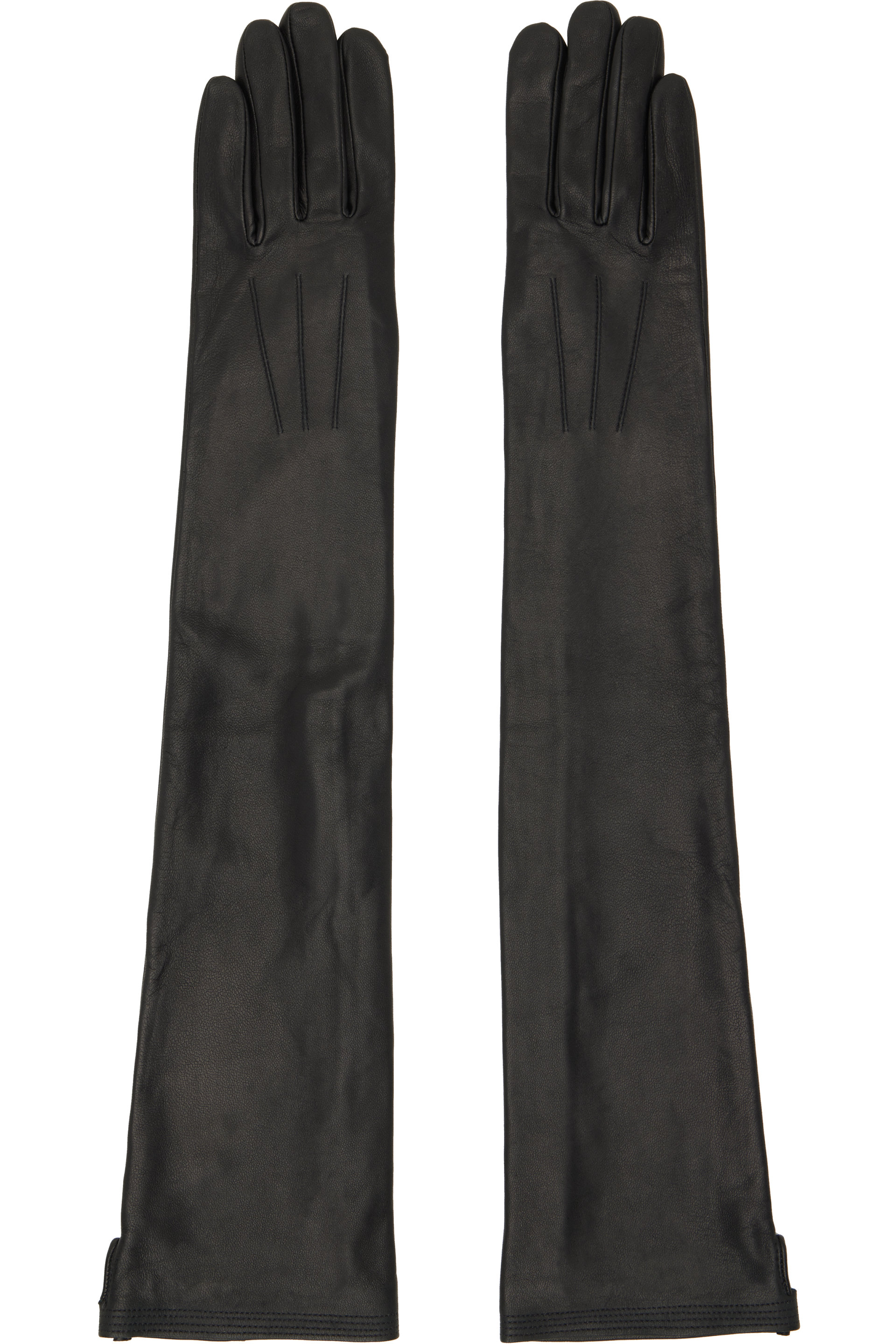 Jean Paul Gaultier - Black Long Leather Gloves