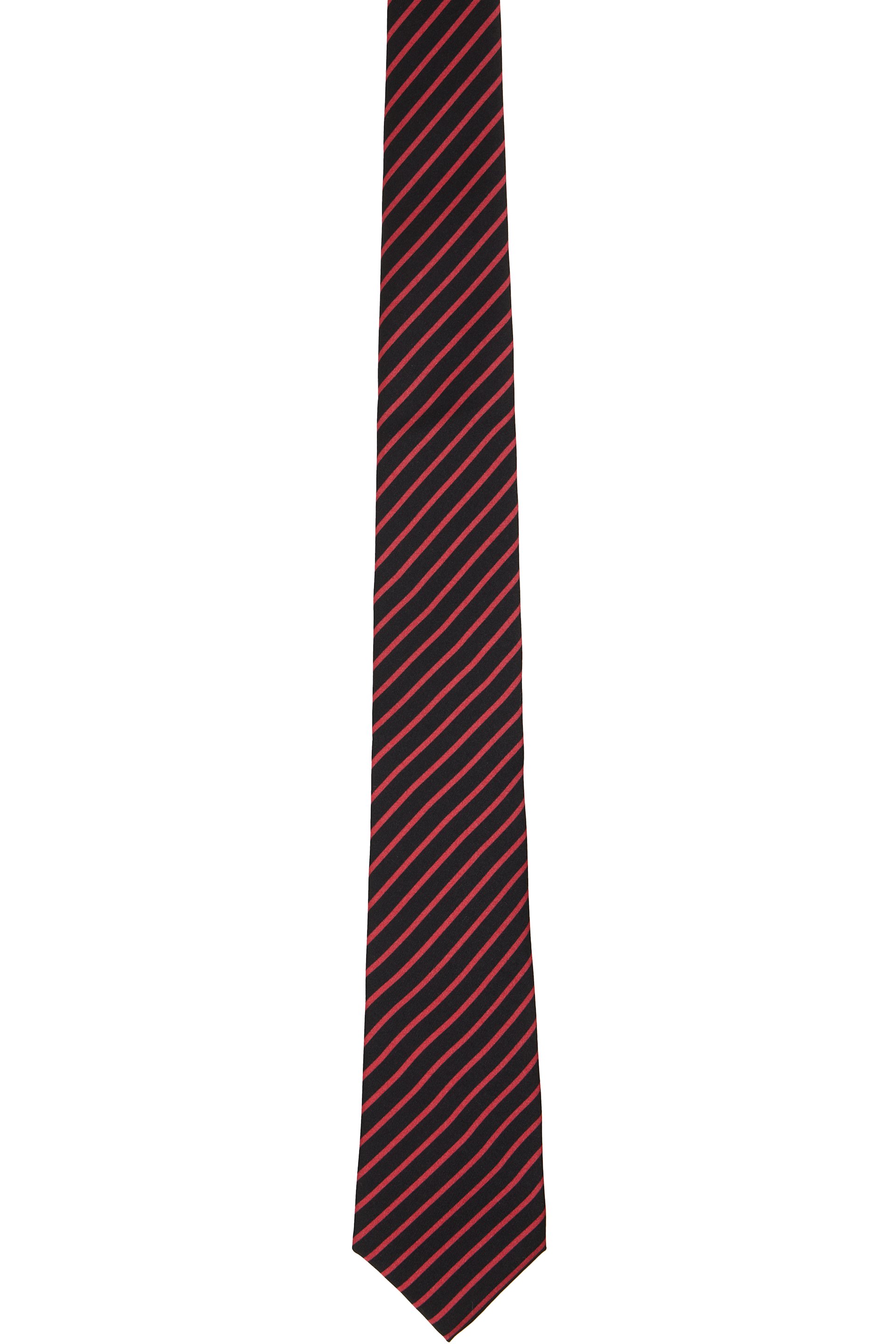 Jean Paul Gaultier - Black & Red Striped TIe