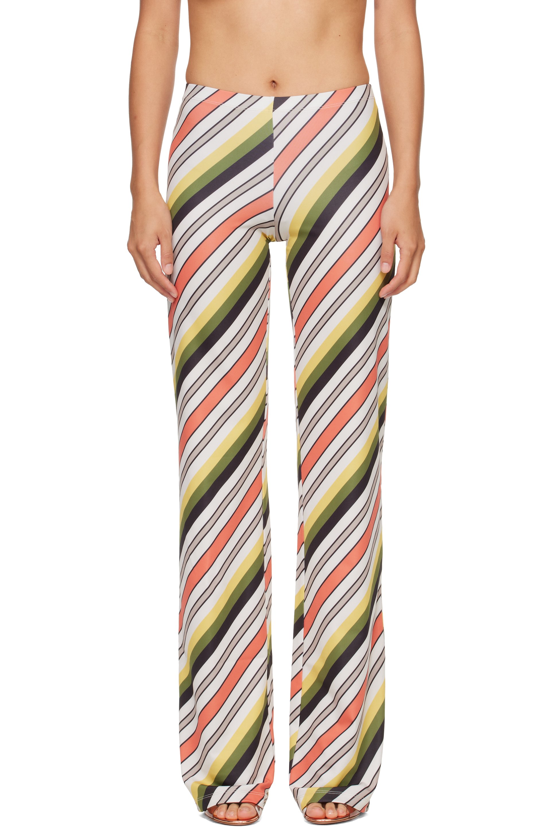 Jean Paul Gaultier - Multicolor 'The Retro Stripe' Trousers