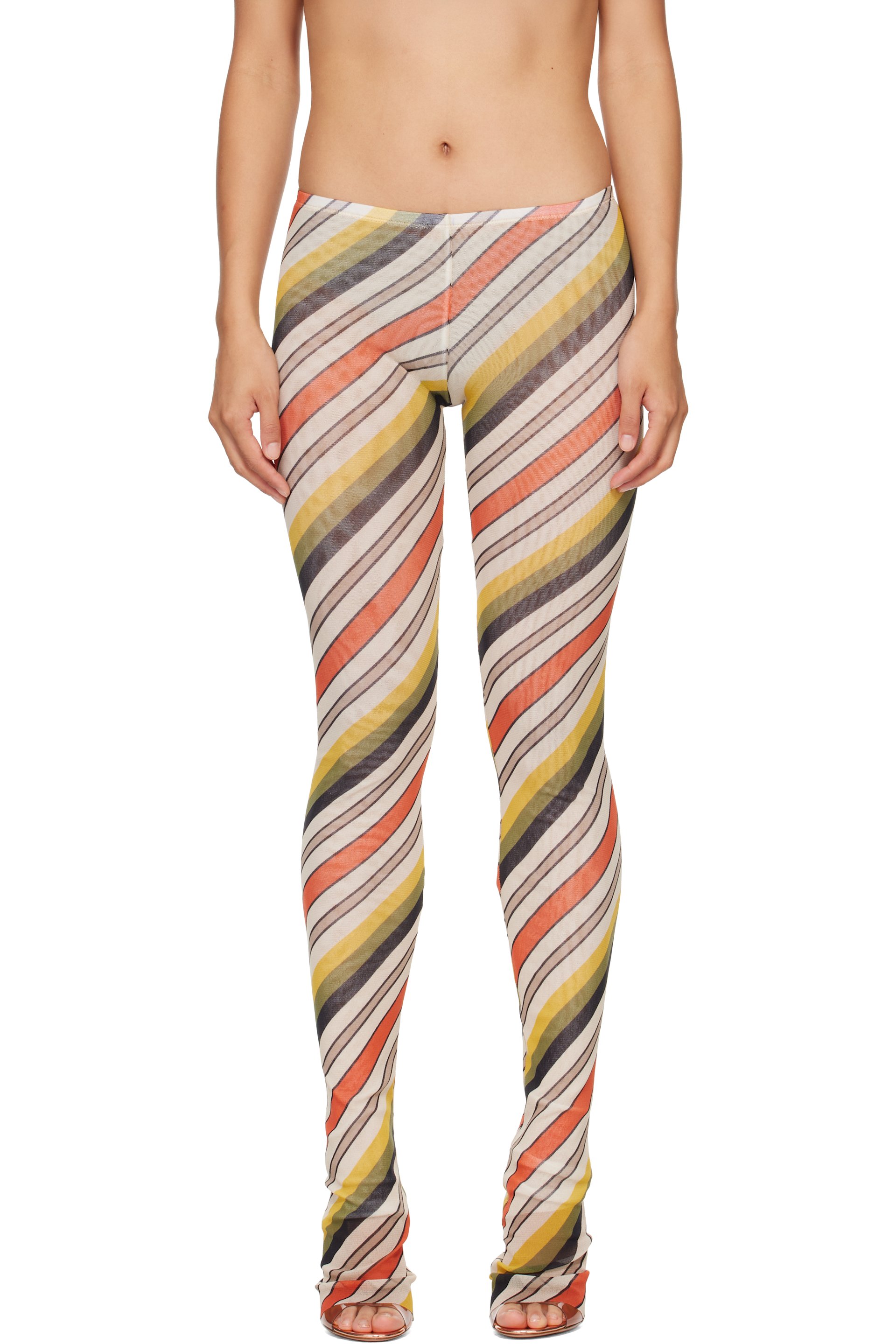 Jean Paul Gaultier - Multicolor 'The Retro Stripe' Trousers