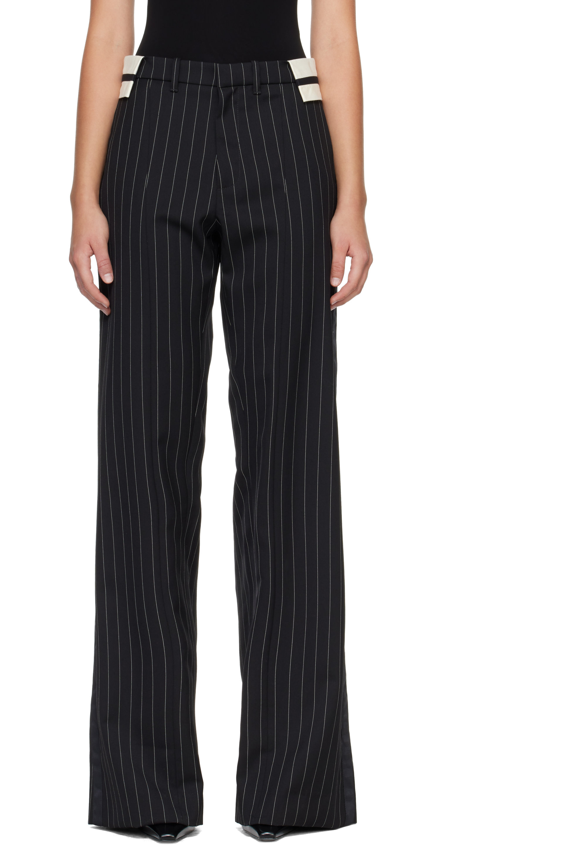 Jean Paul Gaultier - Black 'The Tennis Tailored' Trousers