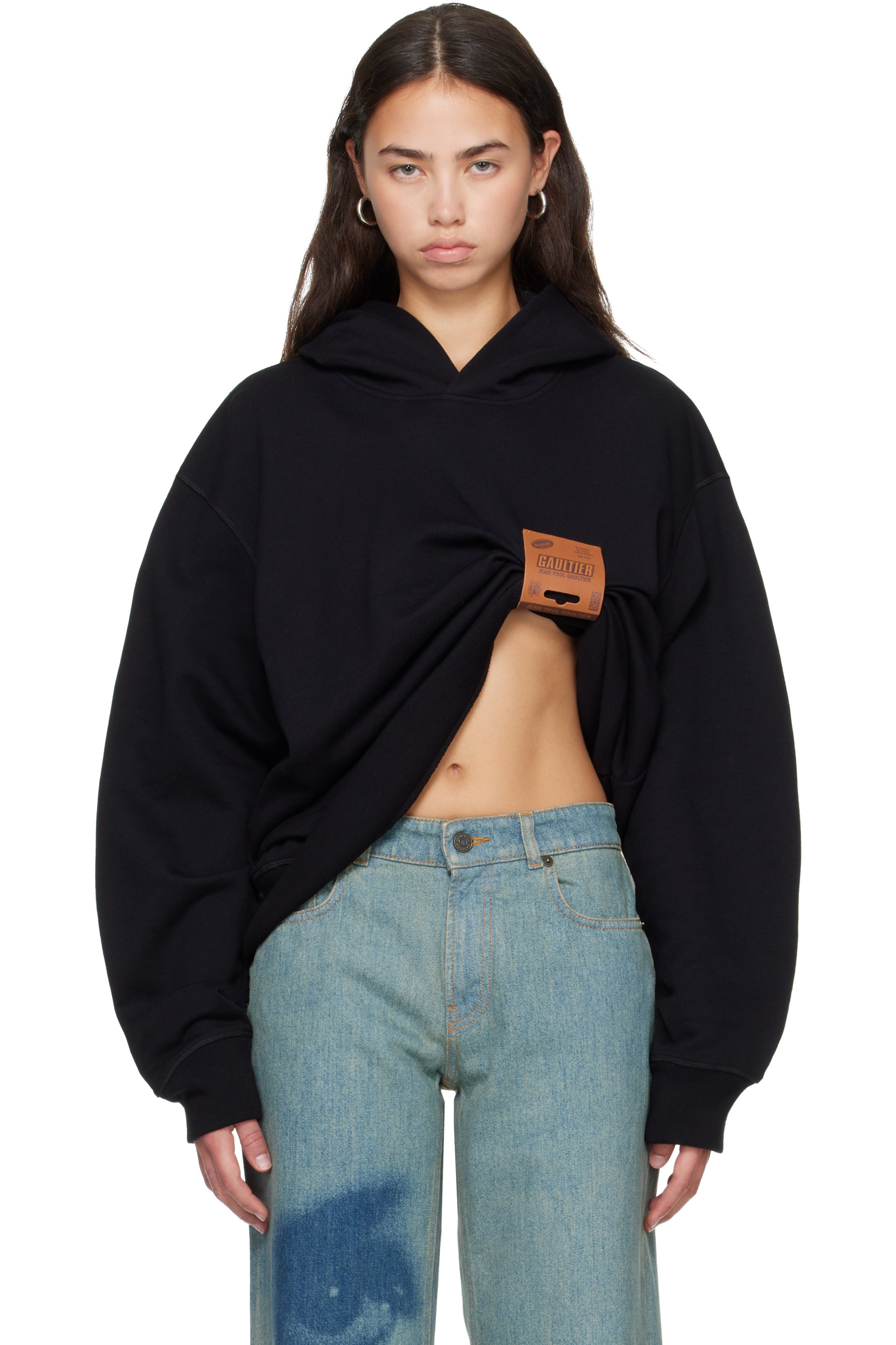 Jean Paul Gaultier - Black 'The Label' Hoodie