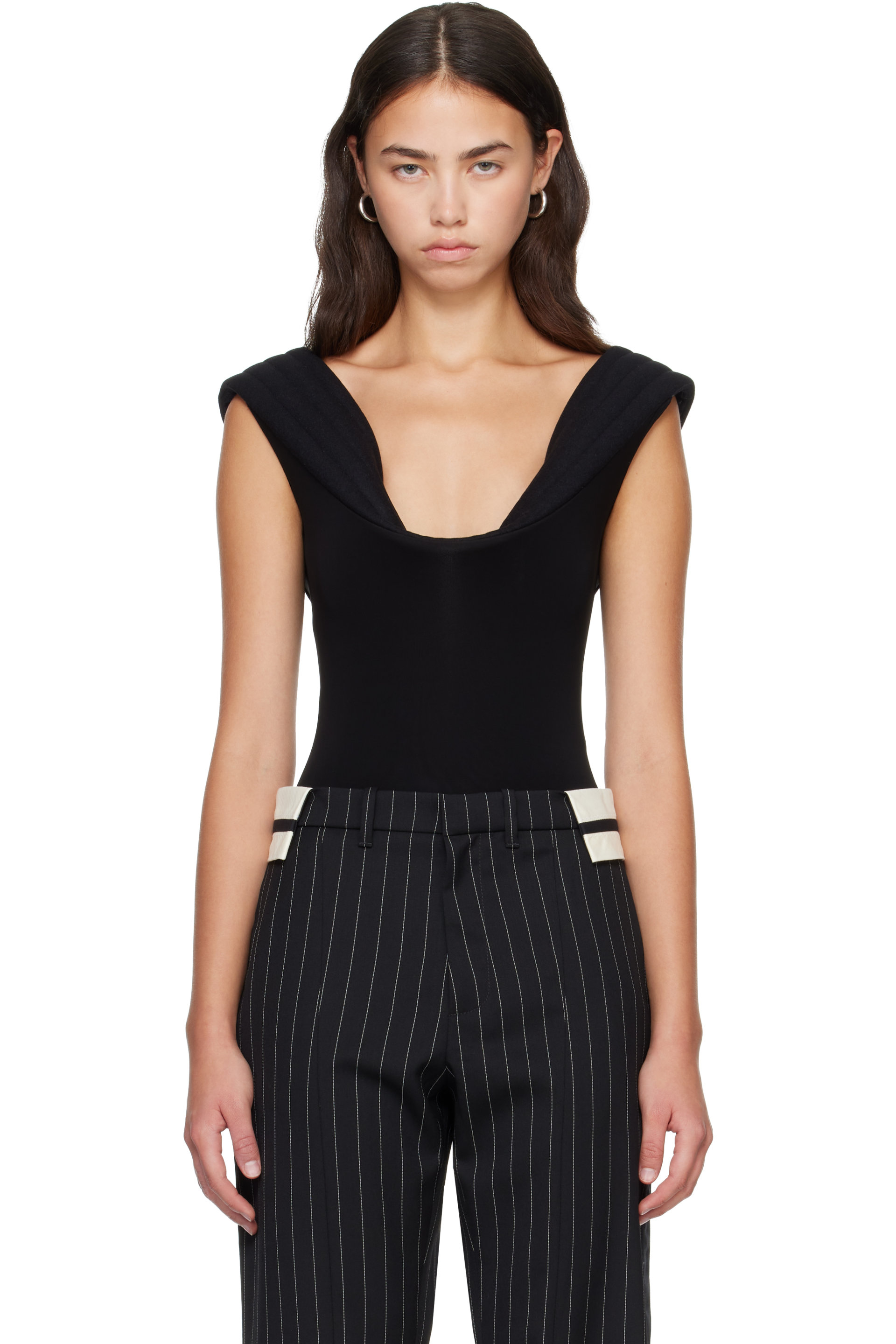 Jean Paul Gaultier - Black 'The Sculpted' Bodysuit