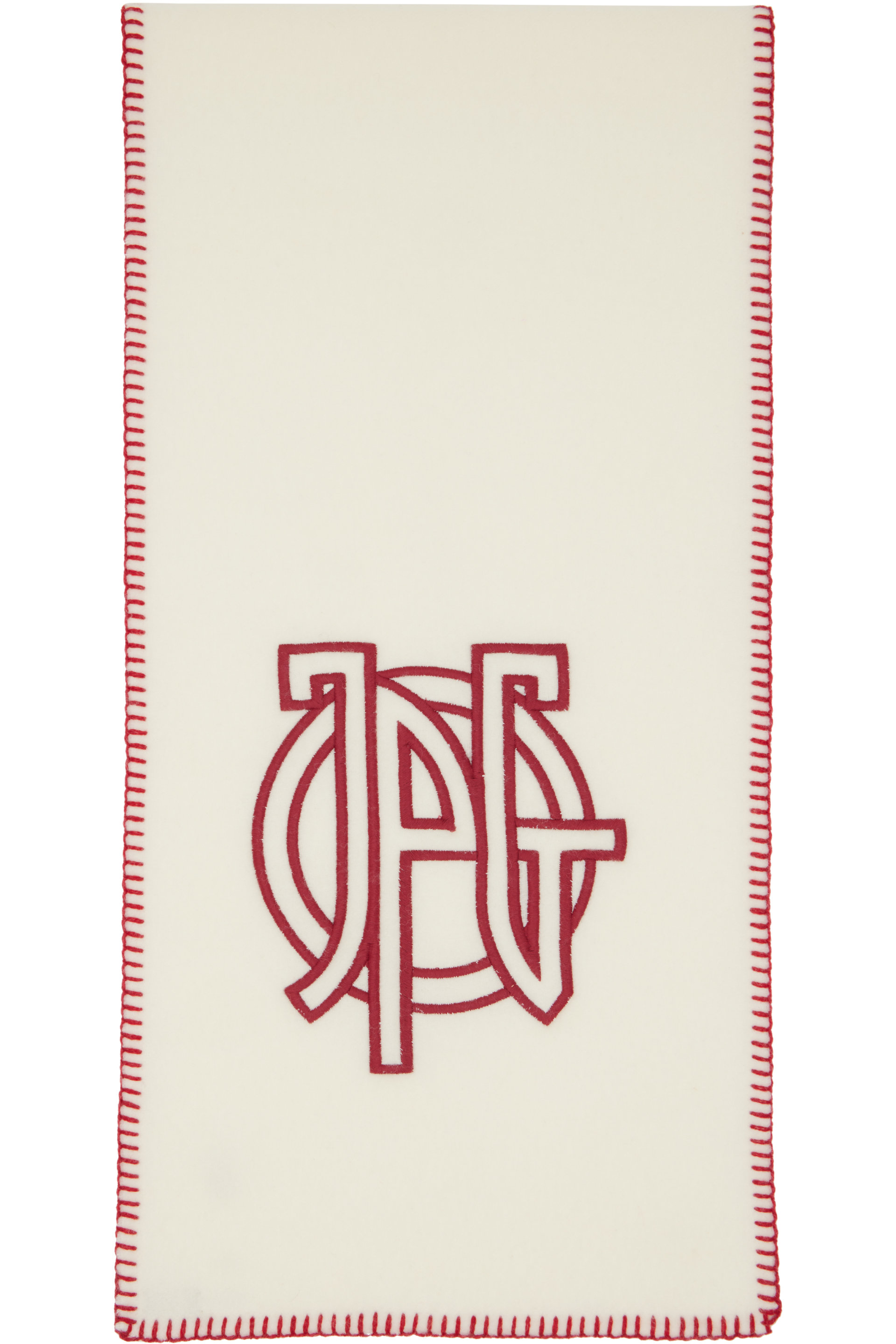 Jean Paul Gaultier - Off-White Wool Stitch Scarf