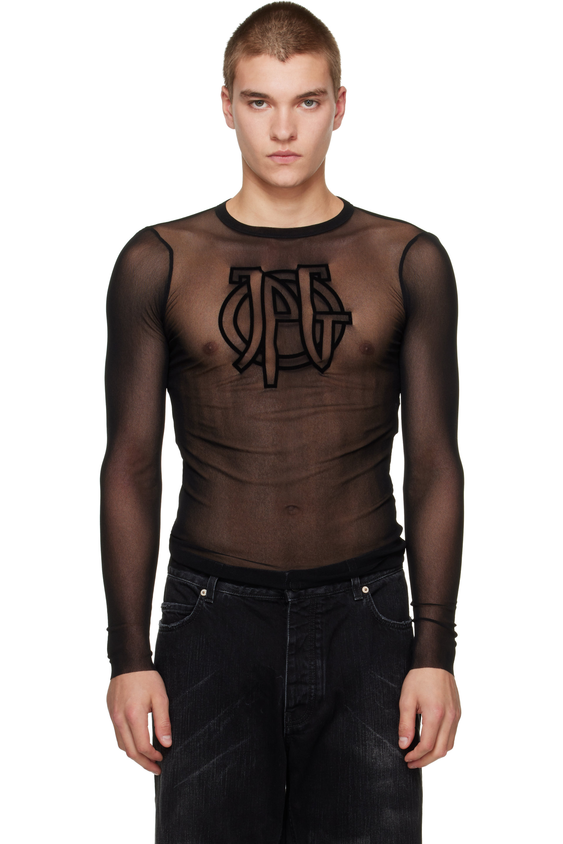 Jean Paul Gaultier - 黑色 The JPG 长袖 T 恤
