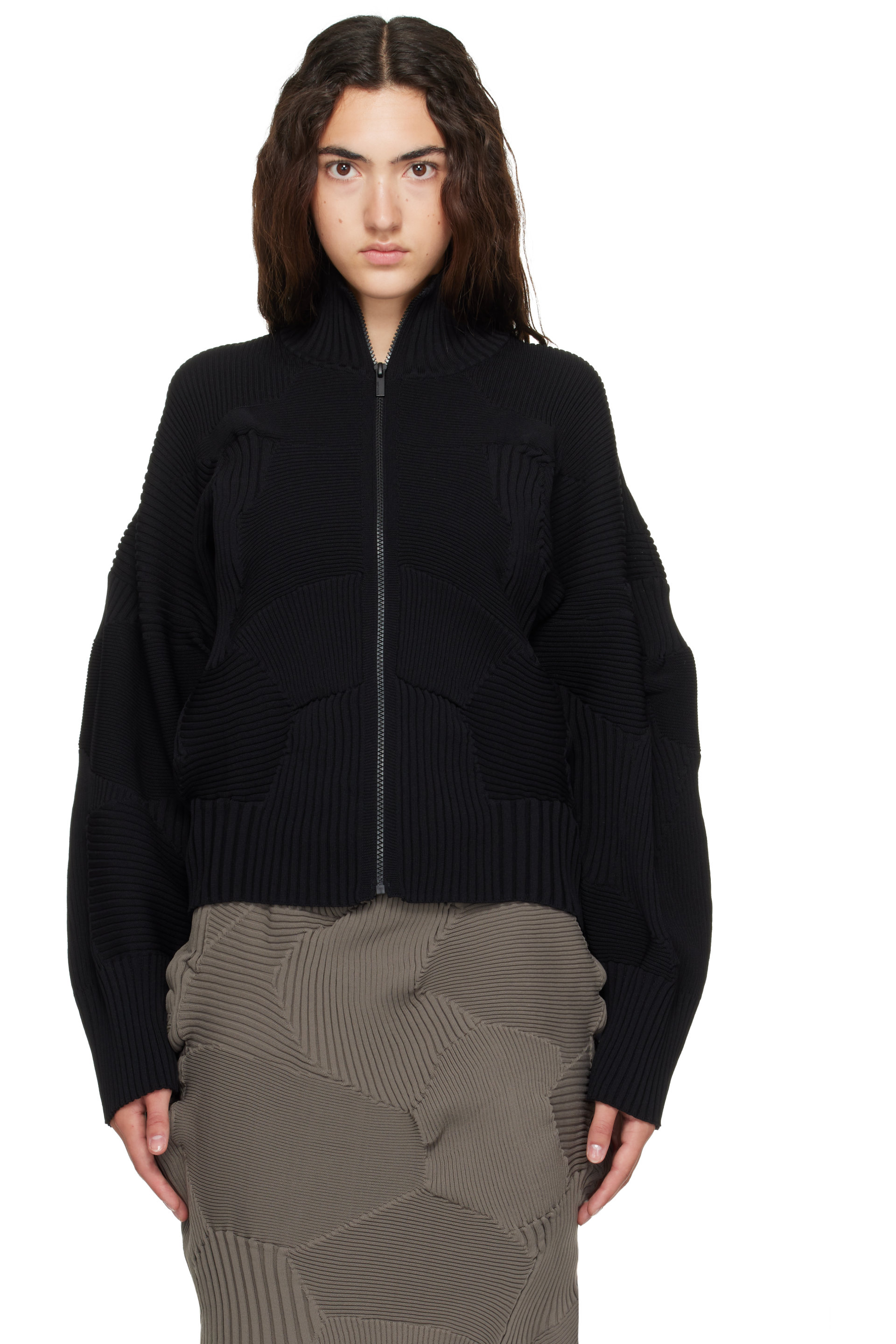 ISSEY MIYAKE - Black Kone Kone Jacket