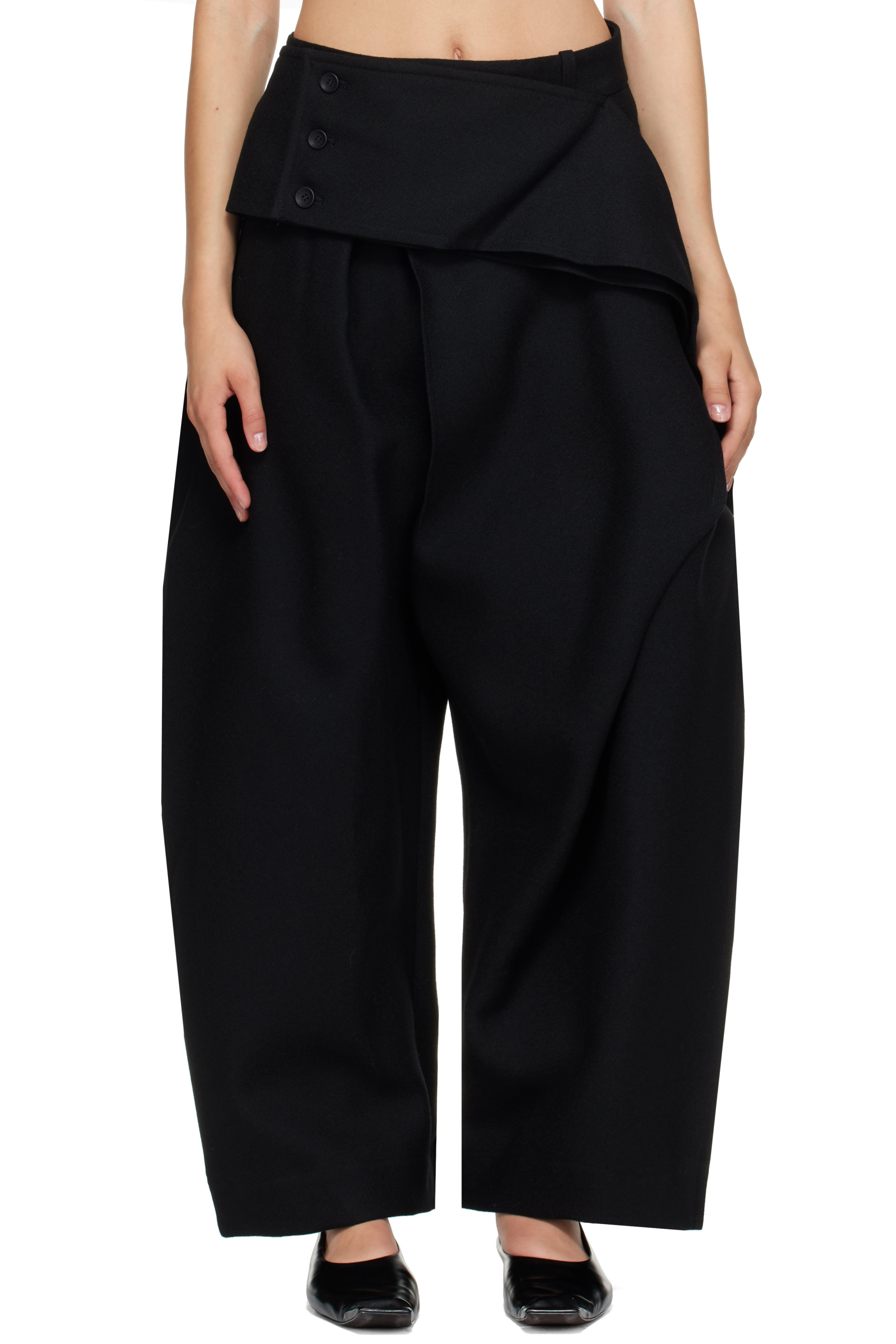 ISSEY MIYAKE - Black Calligraph Trousers