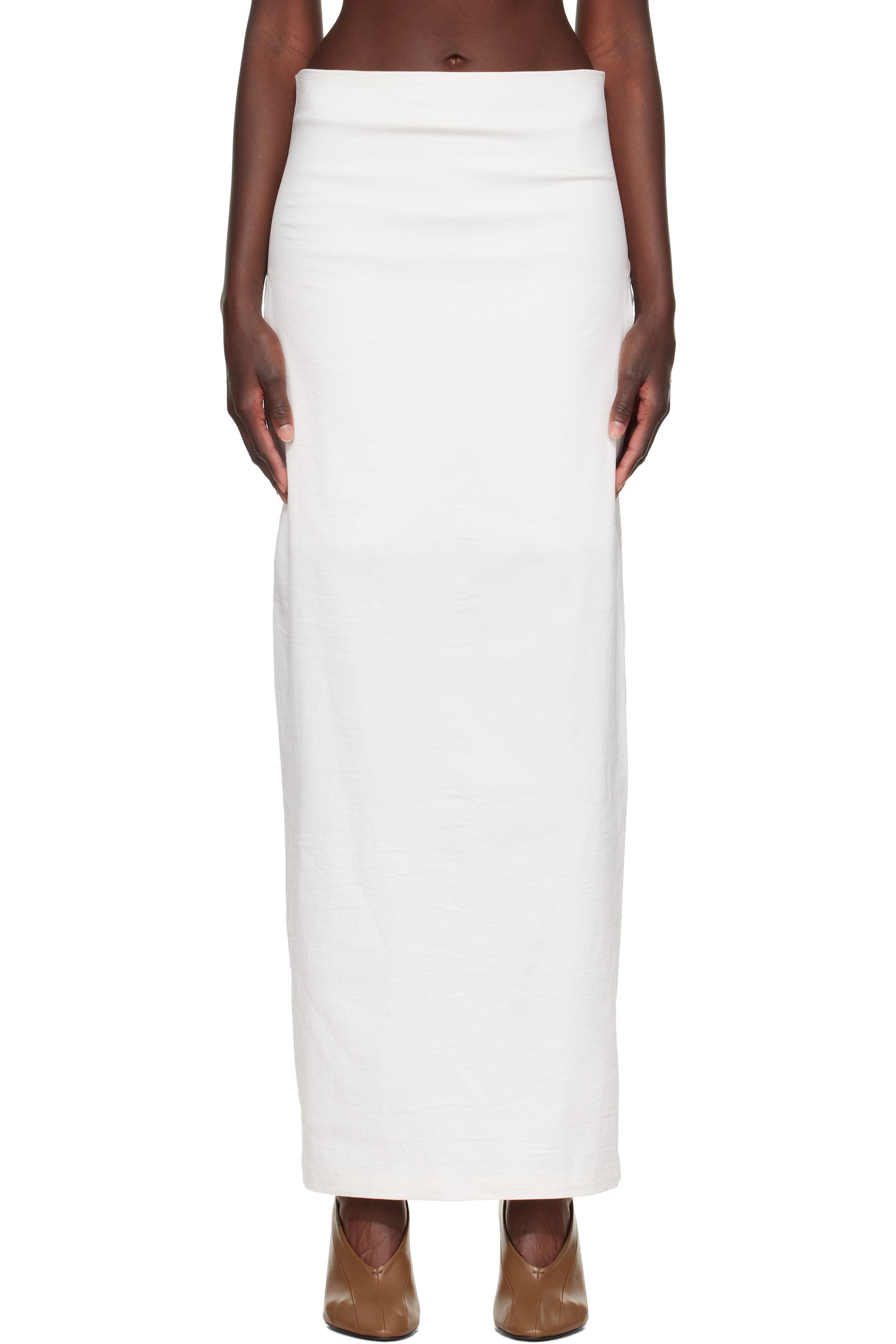 ISSEY MIYAKE - Off-White Allow Maxi Skirt