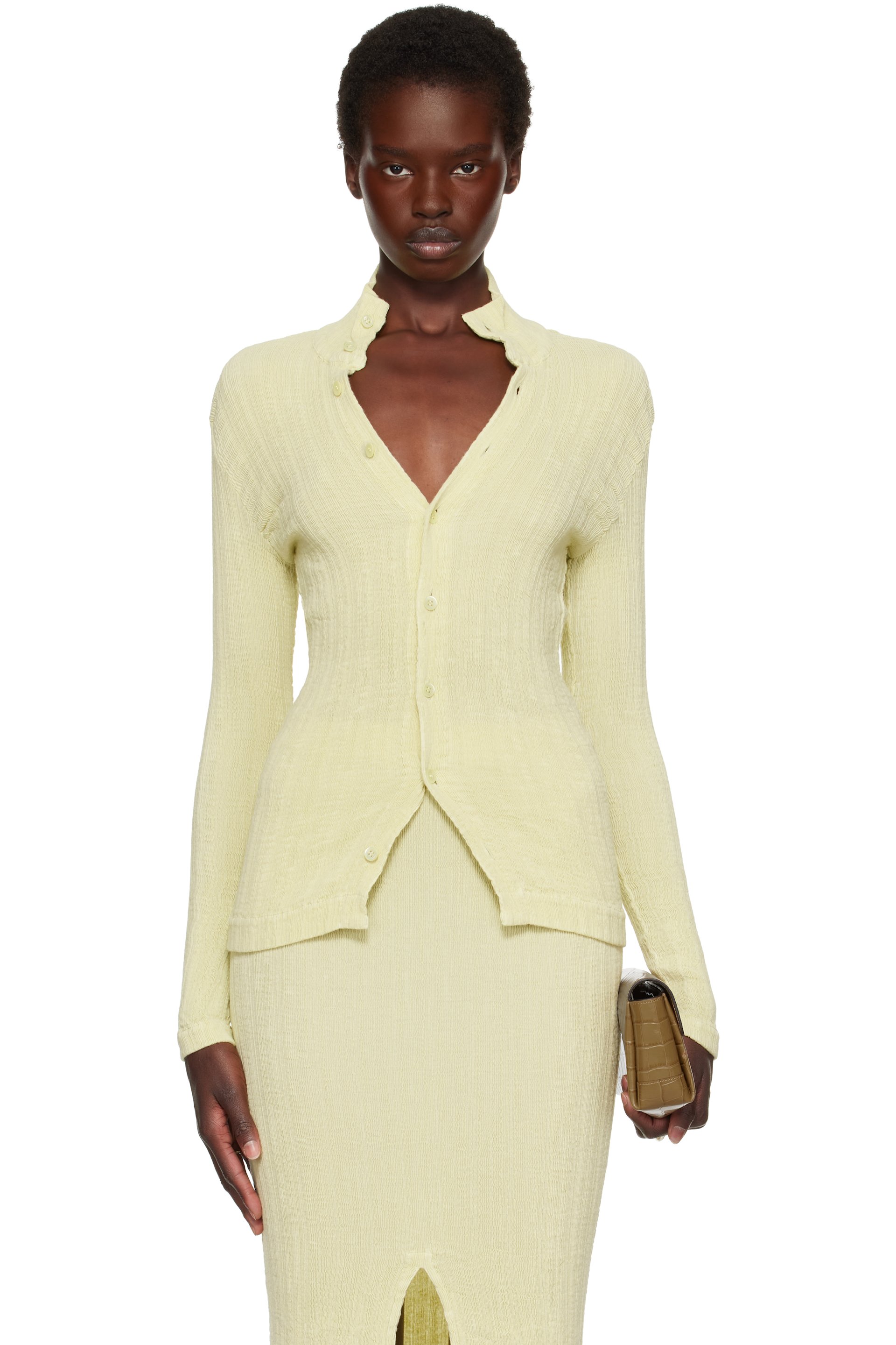 ISSEY MIYAKE - Off-White Rill Cardigan