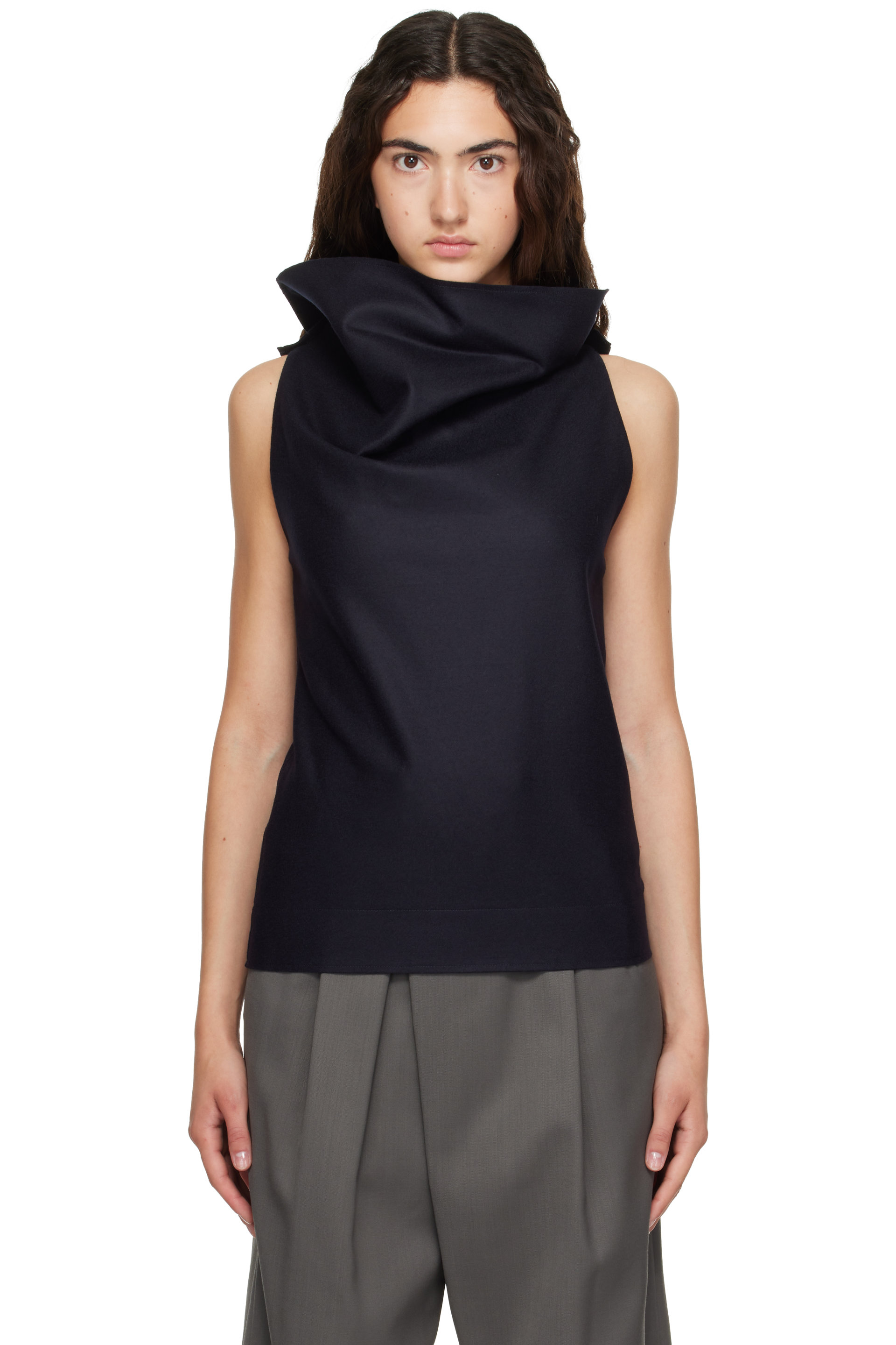 ISSEY MIYAKE - Black Shell Top