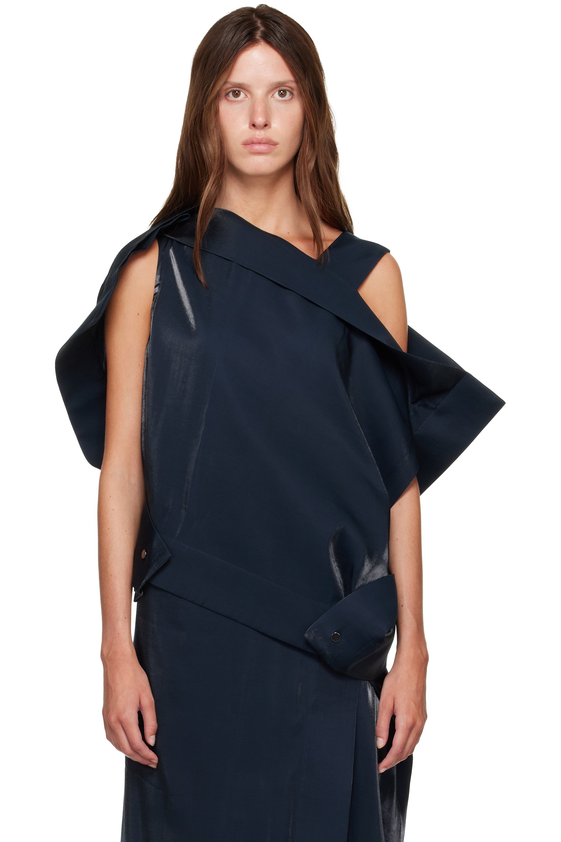 Issey Miyake - Haut Mercury bleu marine exclusif à SSENSE