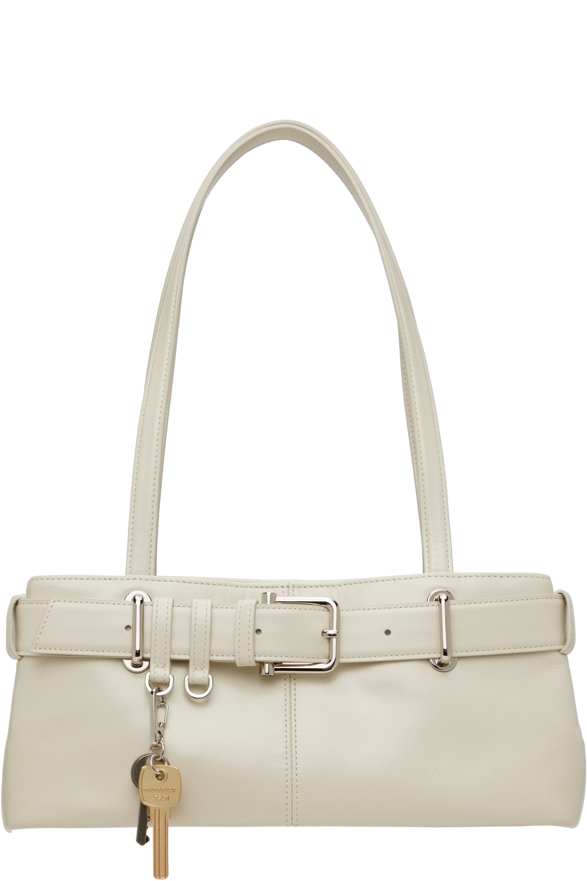 OSOI - Off-White Shoulder Brocle Mini Bag