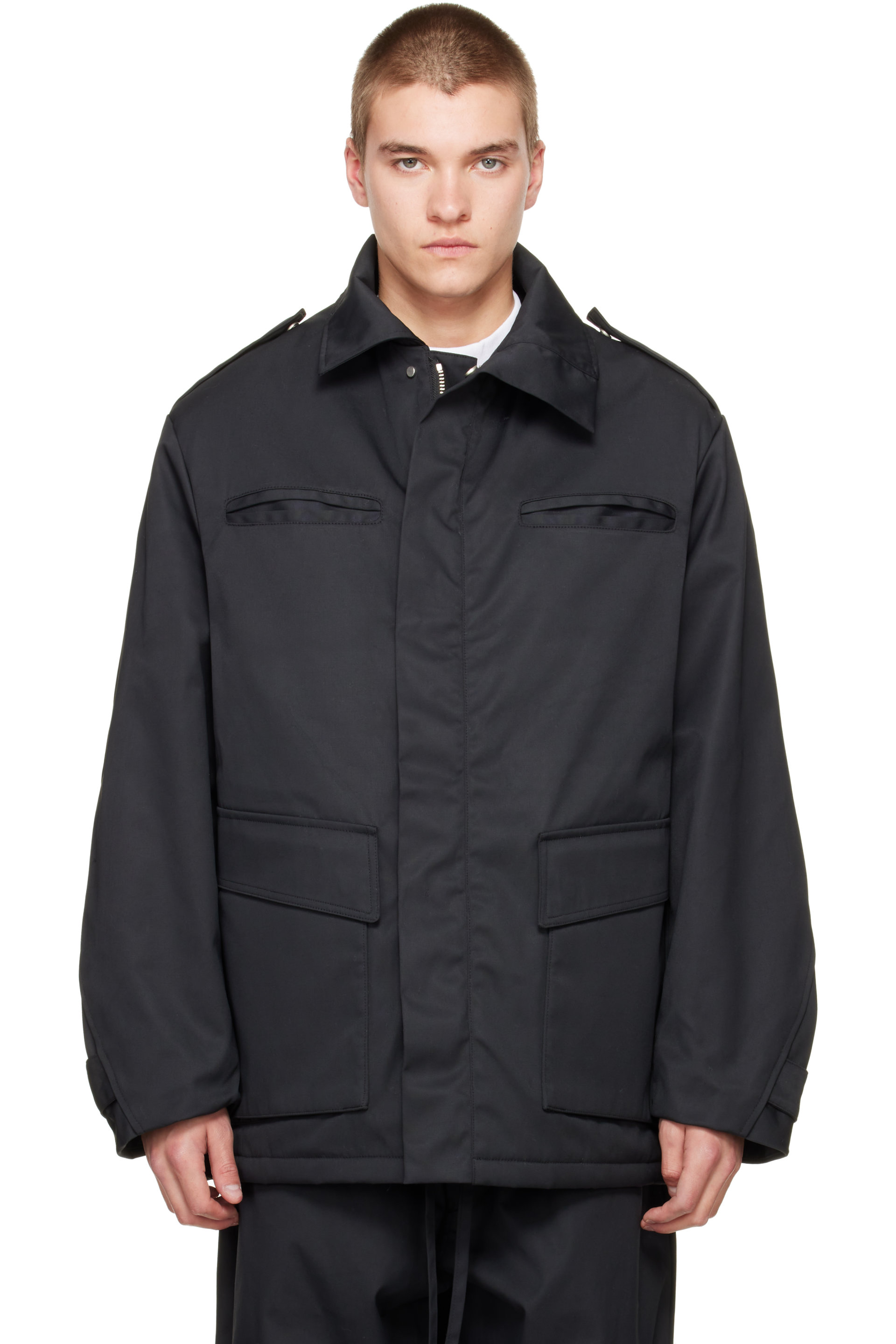 Seventh - Black Pilot Parka Coat