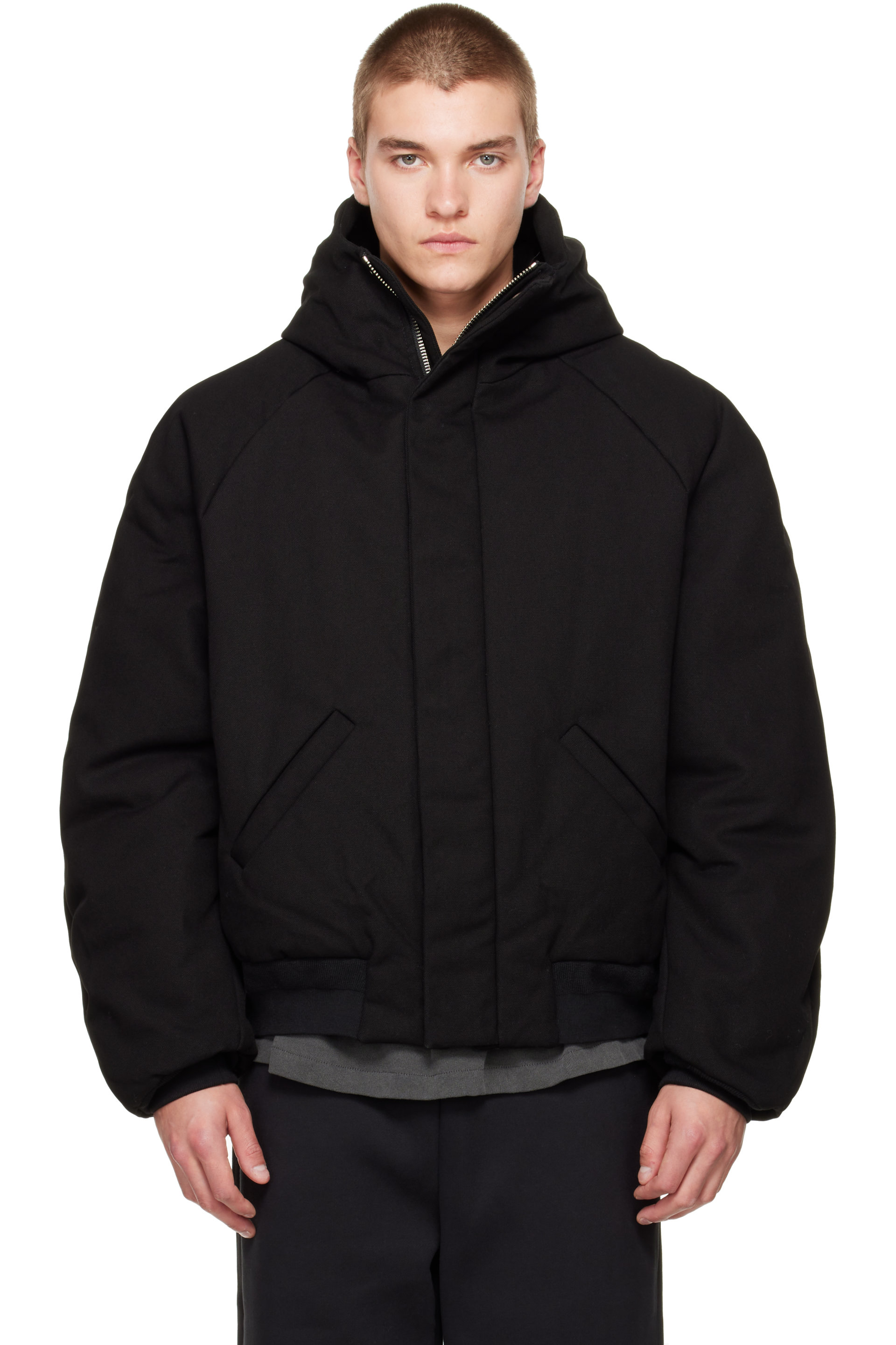 Seventh - Black Orb Puffer Coat
