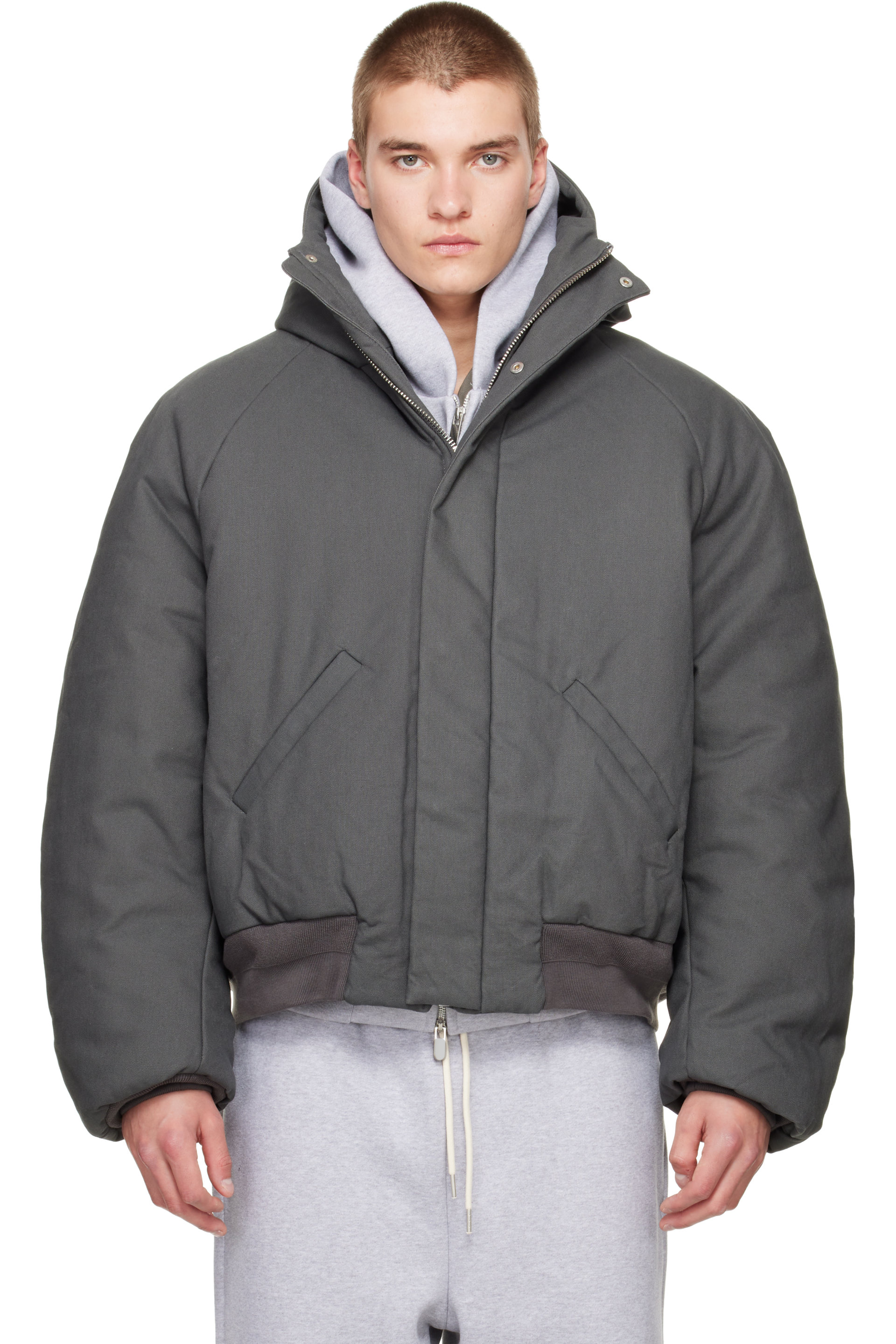 Seventh - Gray Orb Puffer Coat