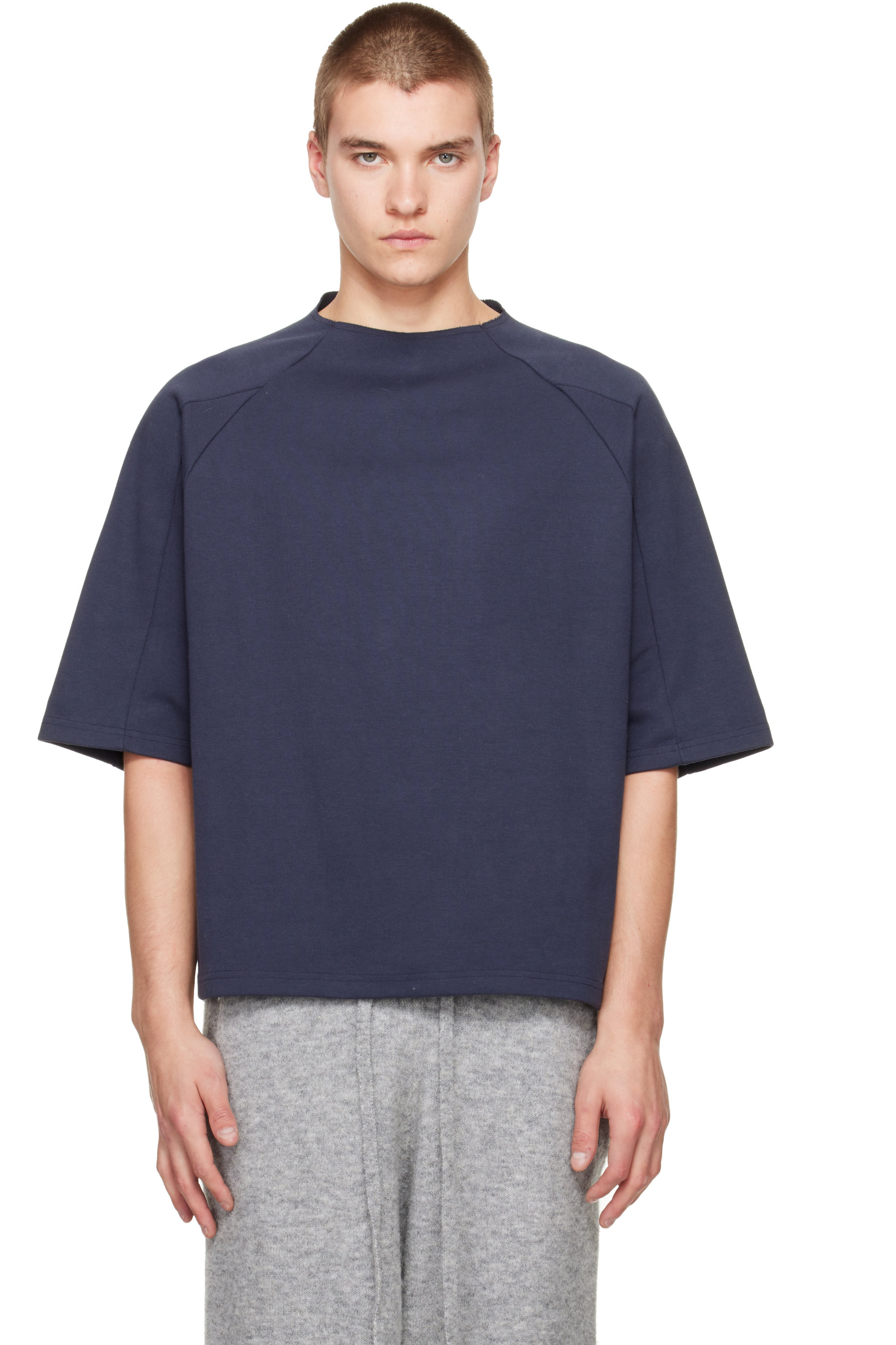 Seventh - Navy Box Cut T-shirt