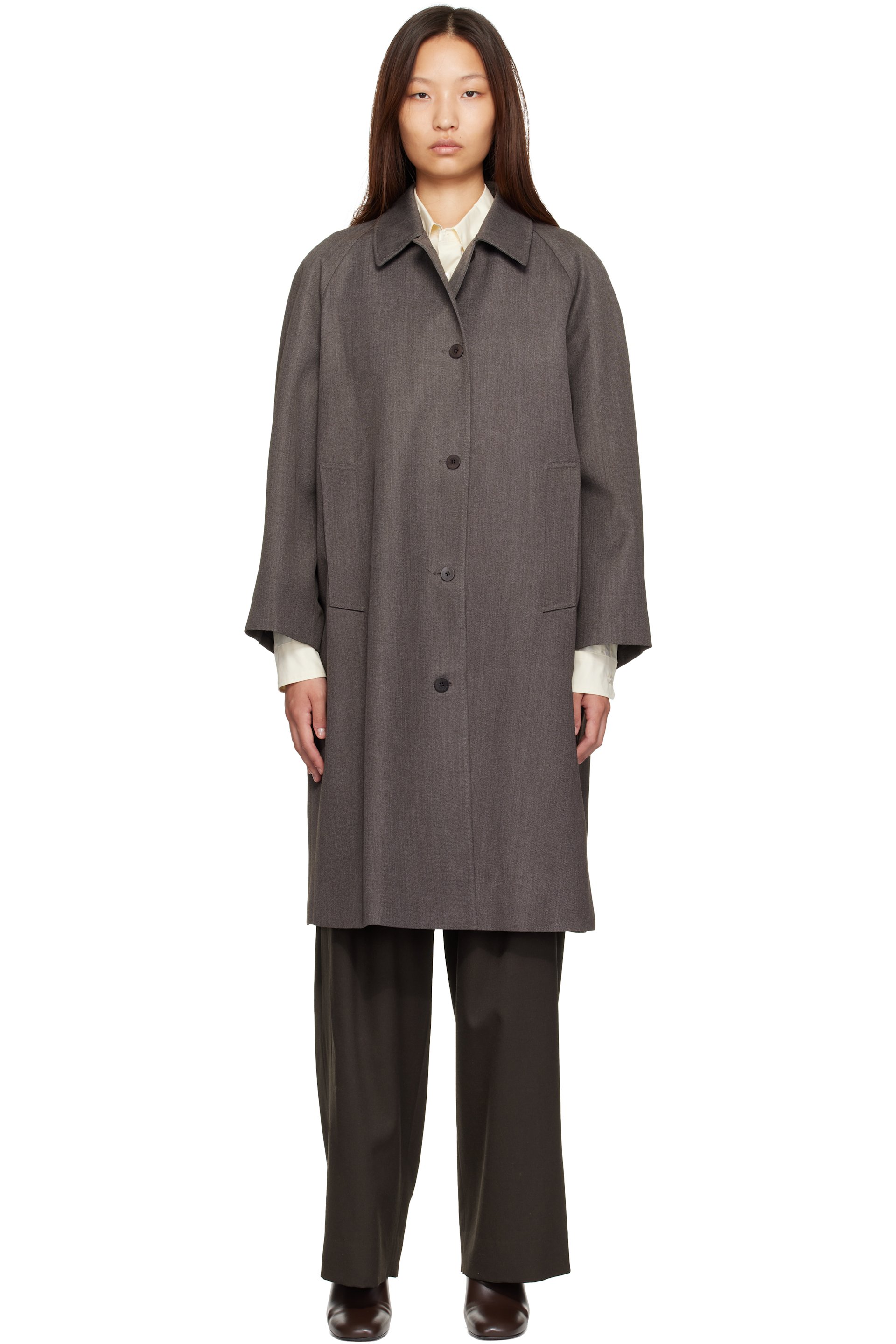Nothing Written - Brown Balmacaan Coat