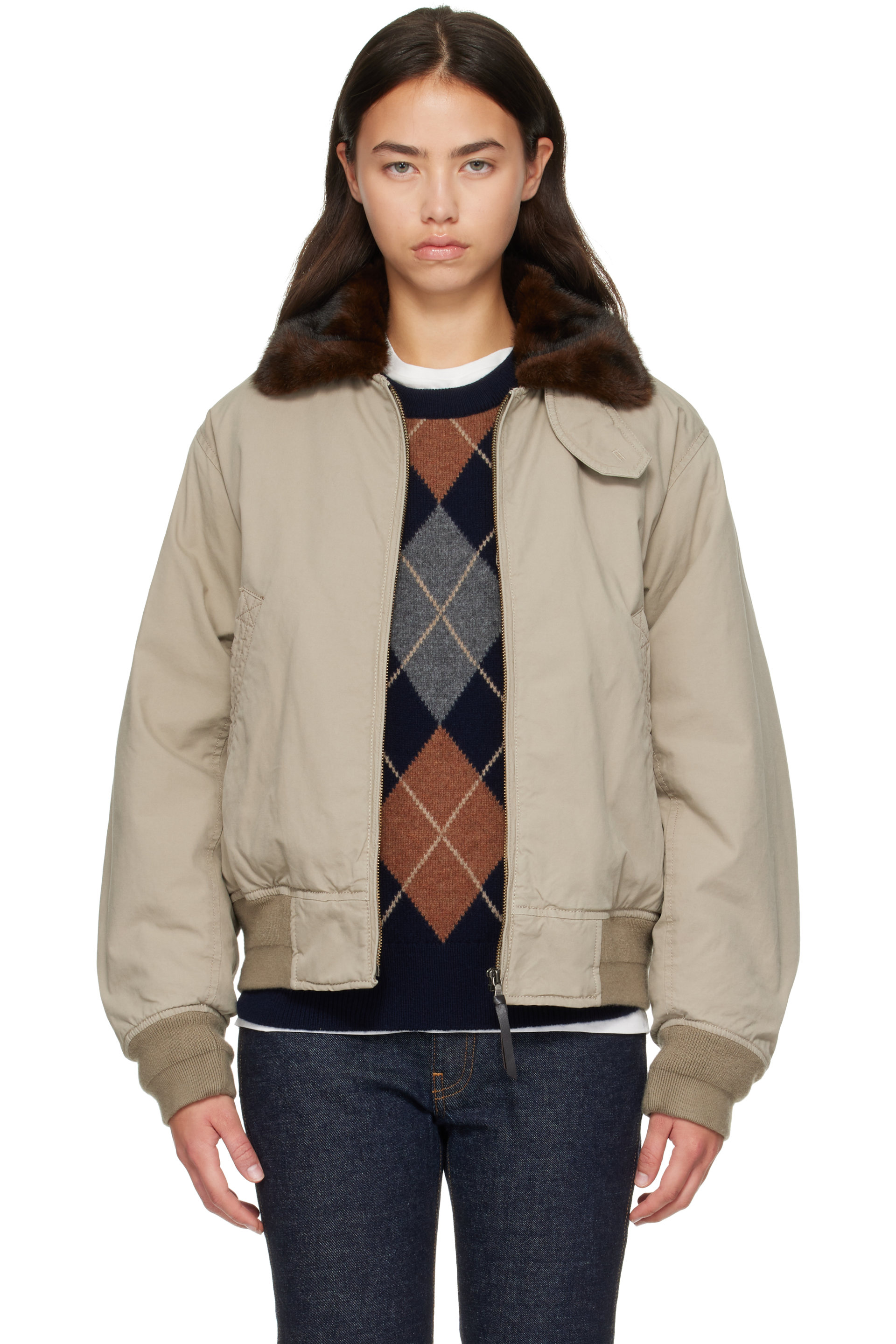 Nothing Written - Beige Maison Pilot Jacket